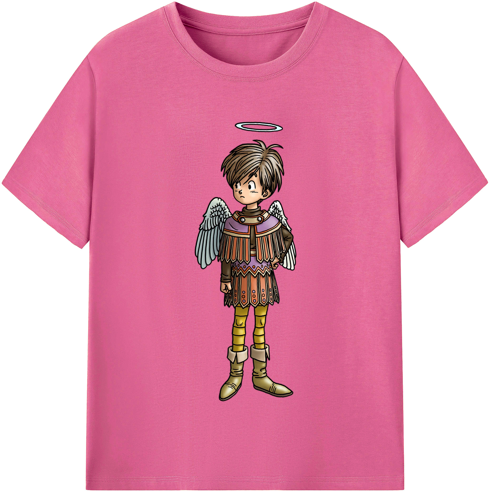 （画像用） ドラゴンクエスト Doragon Kuesuto Dragon Quest レディースカジュアルプリントTシャツ（綿100％）