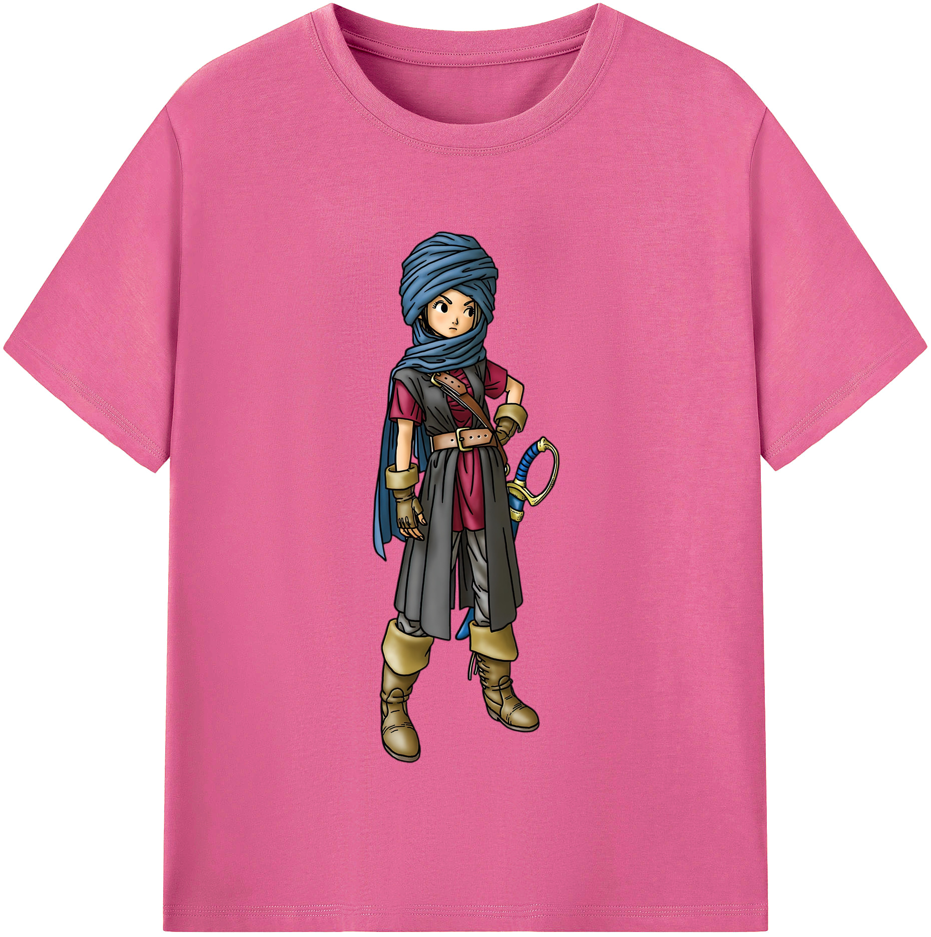 （画像用） ドラゴンクエスト Doragon Kuesuto Dragon Quest レディースカジュアルプリントTシャツ（綿100％）