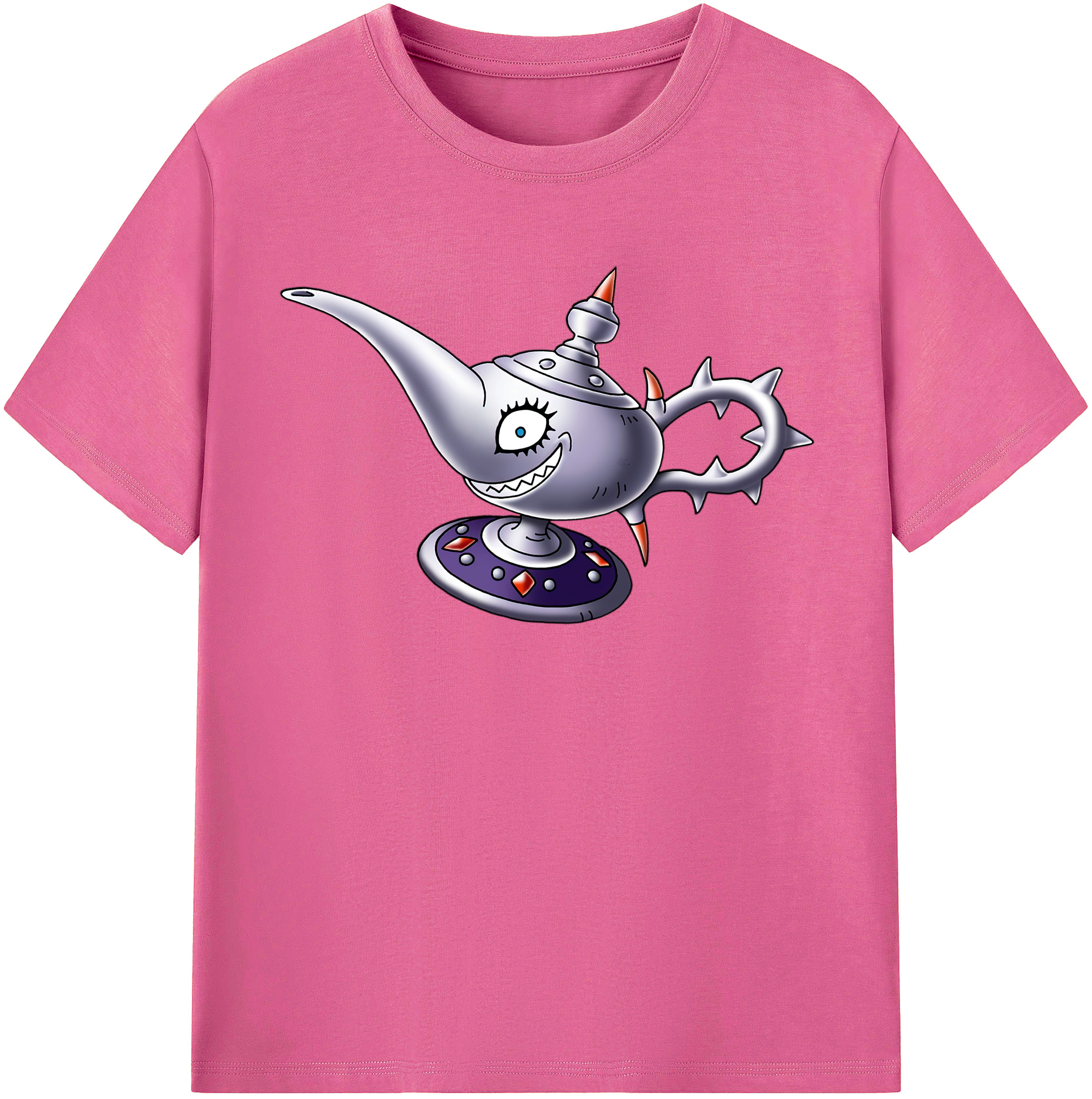 （画像用） ドラゴンクエスト Doragon Kuesuto Dragon Quest レディースカジュアルプリントTシャツ（綿100％）