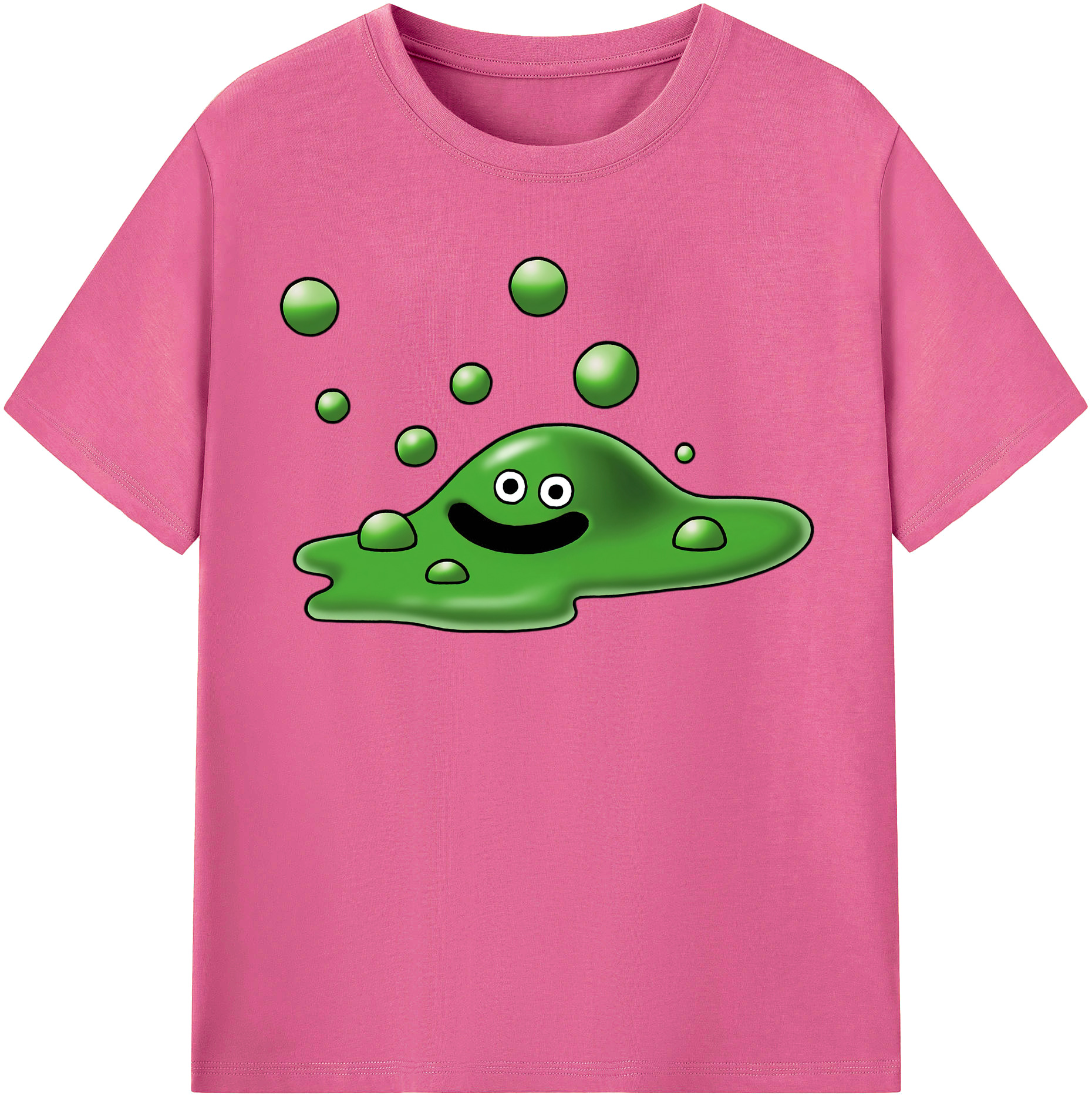 （画像用） ドラゴンクエスト Doragon Kuesuto Dragon Quest レディースカジュアルプリントTシャツ（綿100％）