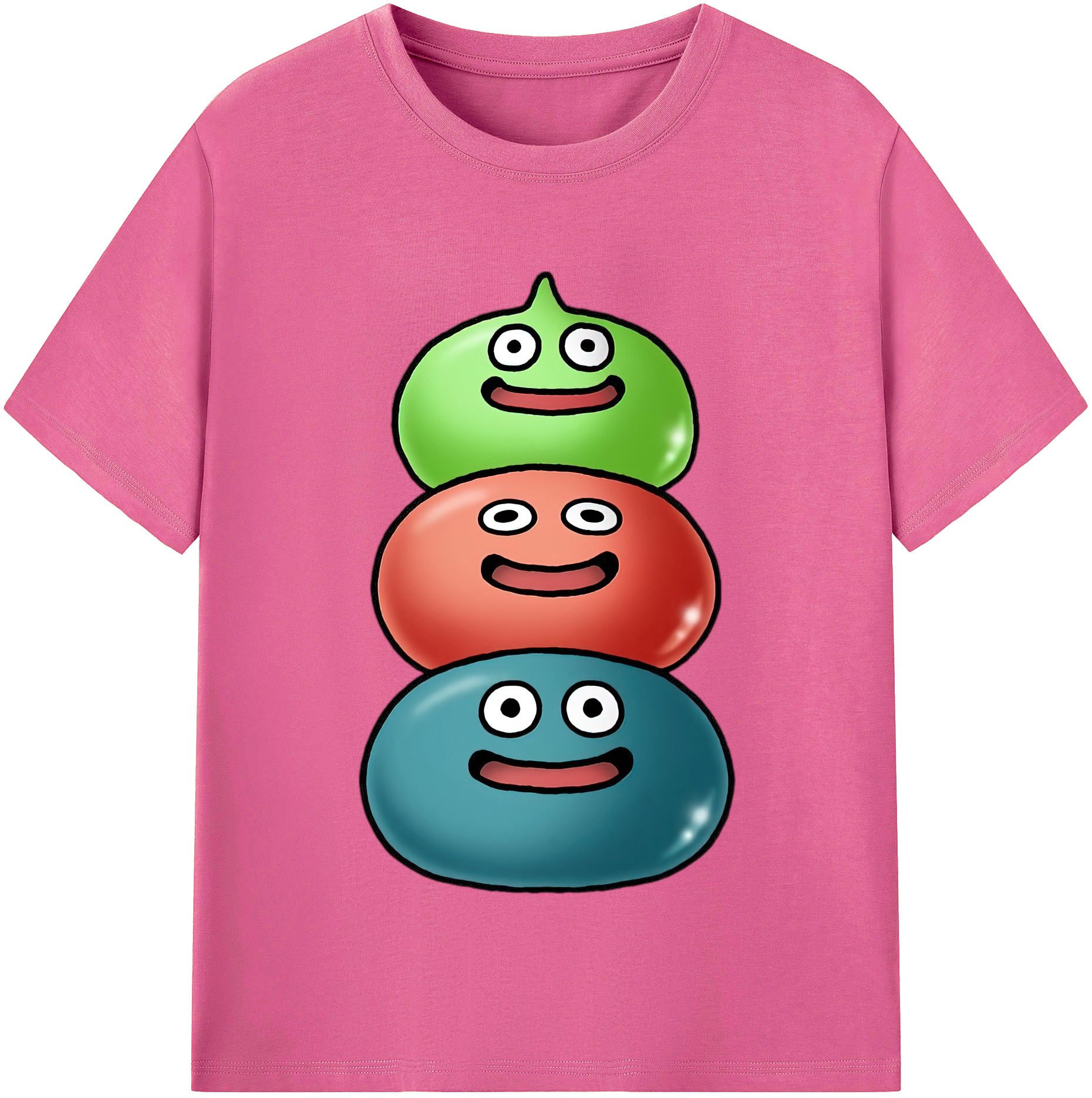 （画像用） ドラゴンクエスト Doragon Kuesuto Dragon Quest レディースカジュアルプリントTシャツ（綿100％）