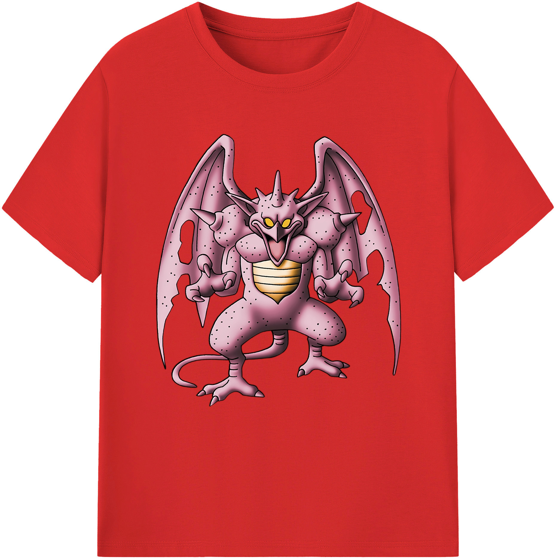 （画像用） ドラゴンクエスト Doragon Kuesuto Dragon Quest レディースカジュアルプリントTシャツ（綿100％）