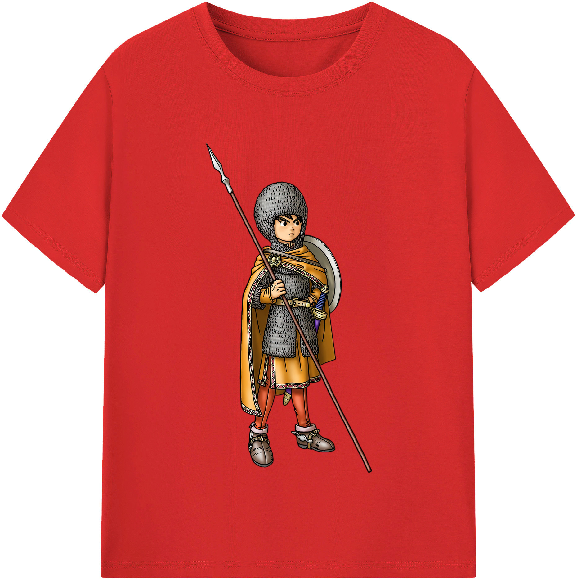 （画像用） ドラゴンクエスト Doragon Kuesuto Dragon Quest レディースカジュアルプリントTシャツ（綿100％）