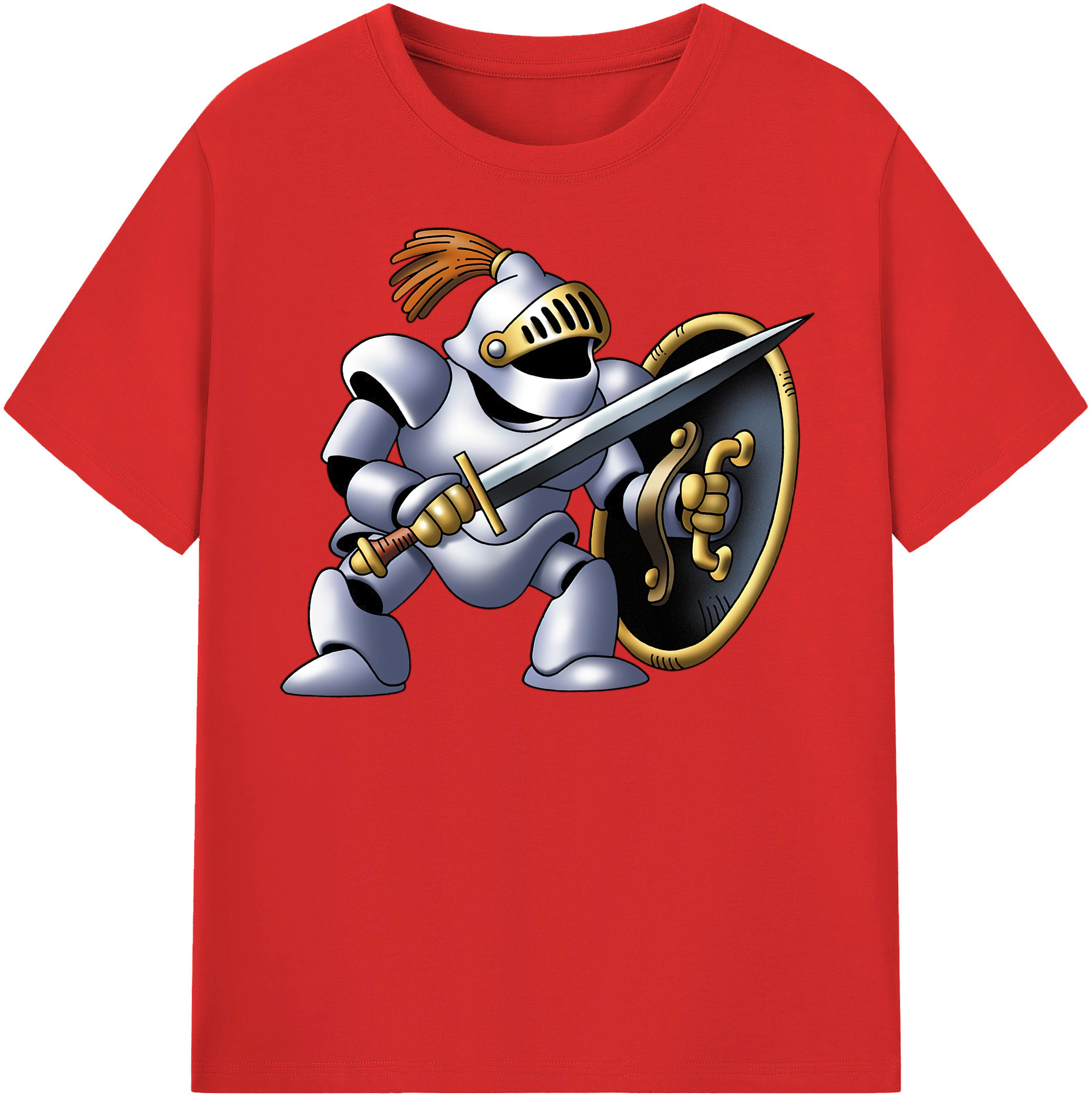 （画像用） ドラゴンクエスト Doragon Kuesuto Dragon Quest レディースカジュアルプリントTシャツ（綿100％）