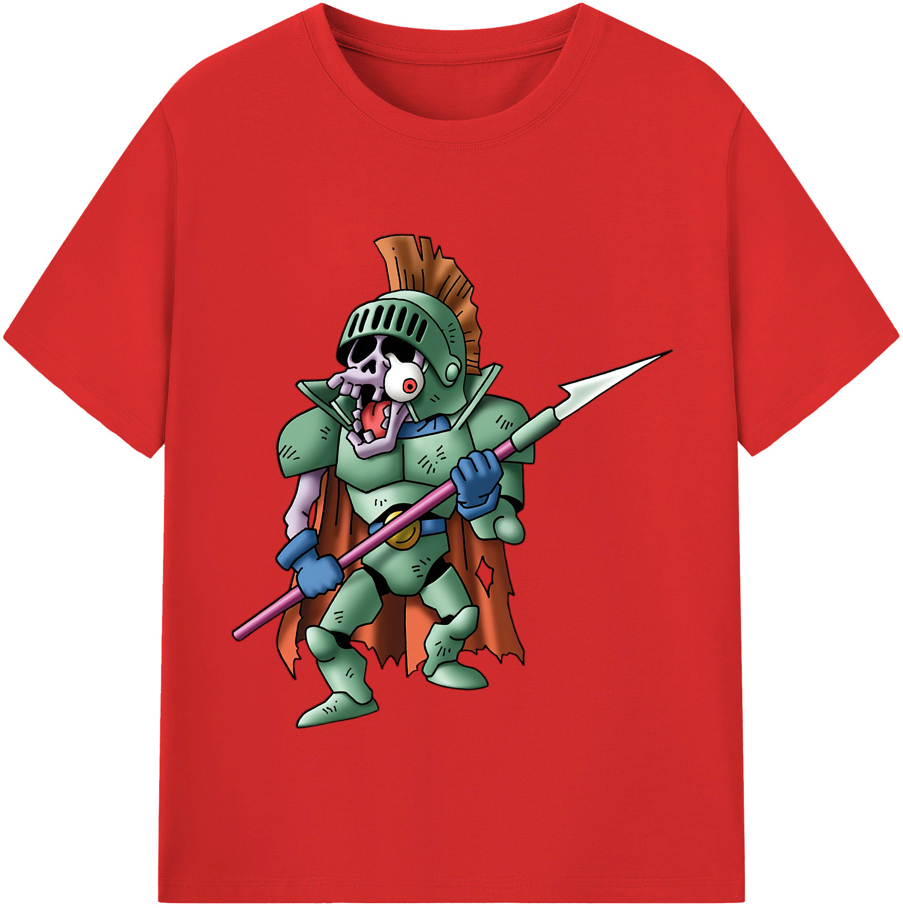 （画像用） ドラゴンクエスト Doragon Kuesuto Dragon Quest レディースカジュアルプリントTシャツ（綿100％）