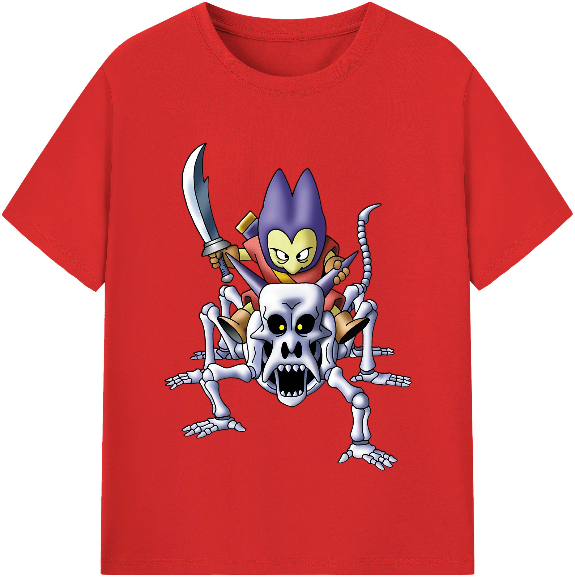 （画像用） ドラゴンクエスト Doragon Kuesuto Dragon Quest レディースカジュアルプリントTシャツ（綿100％）