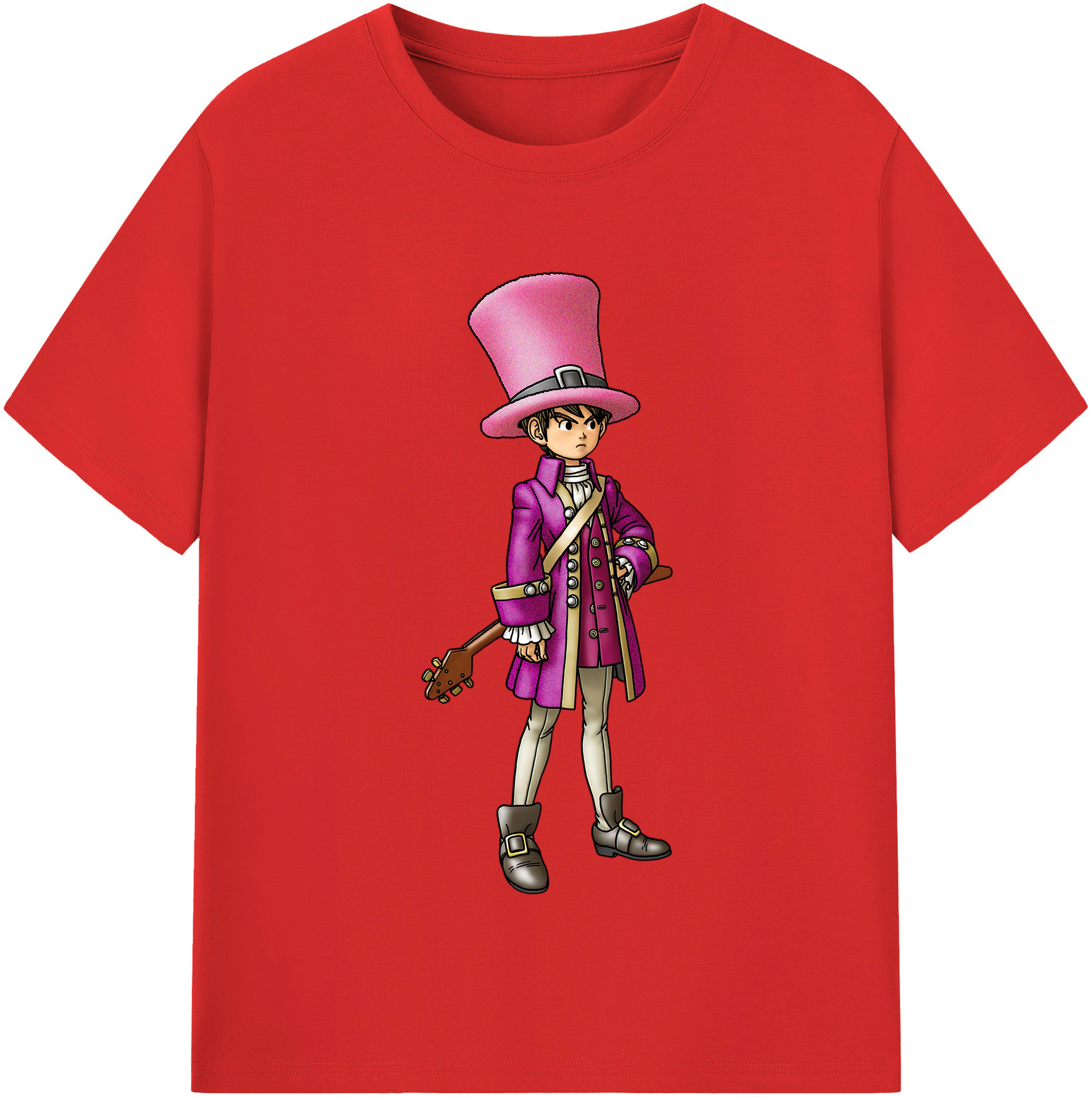 （画像用） ドラゴンクエスト Doragon Kuesuto Dragon Quest レディースカジュアルプリントTシャツ（綿100％）