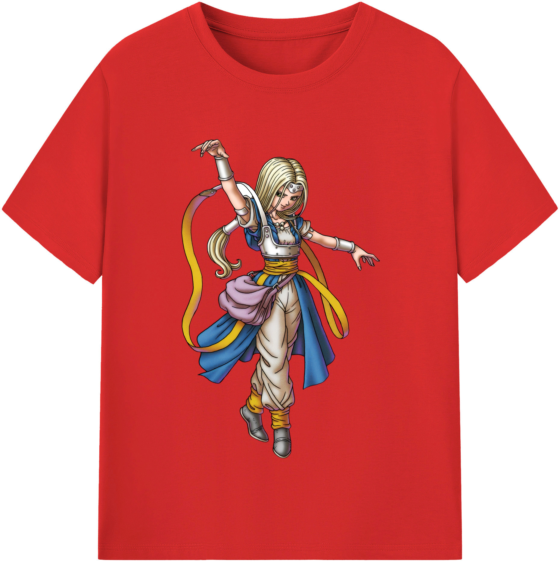 （画像用） ドラゴンクエスト Doragon Kuesuto Dragon Quest レディースカジュアルプリントTシャツ（綿100％）