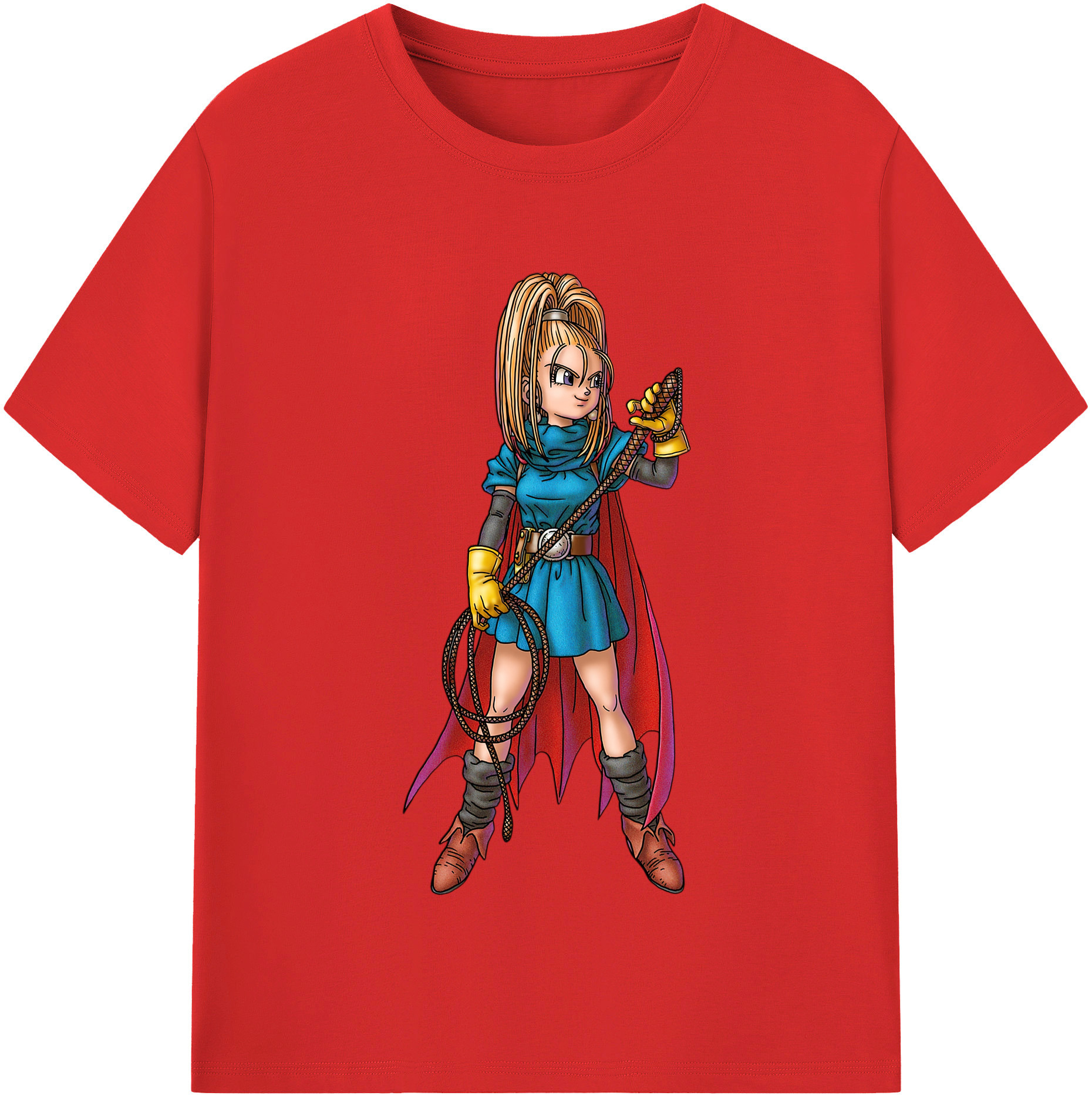 （画像用） ドラゴンクエスト Doragon Kuesuto Dragon Quest レディースカジュアルプリントTシャツ（綿100％）