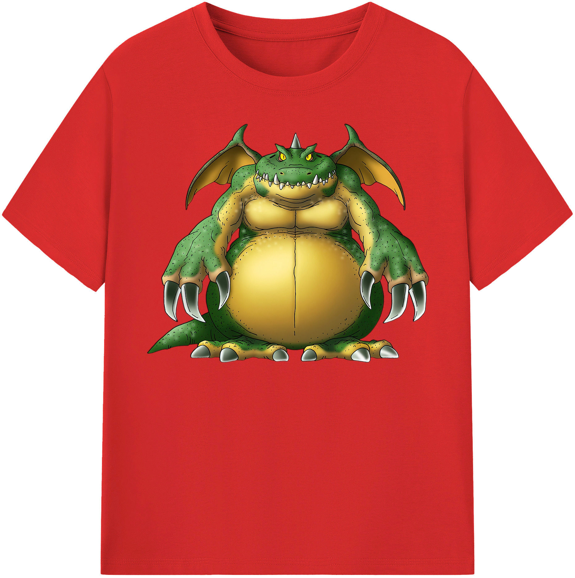 （画像用） ドラゴンクエスト Doragon Kuesuto Dragon Quest レディースカジュアルプリントTシャツ（綿100％）