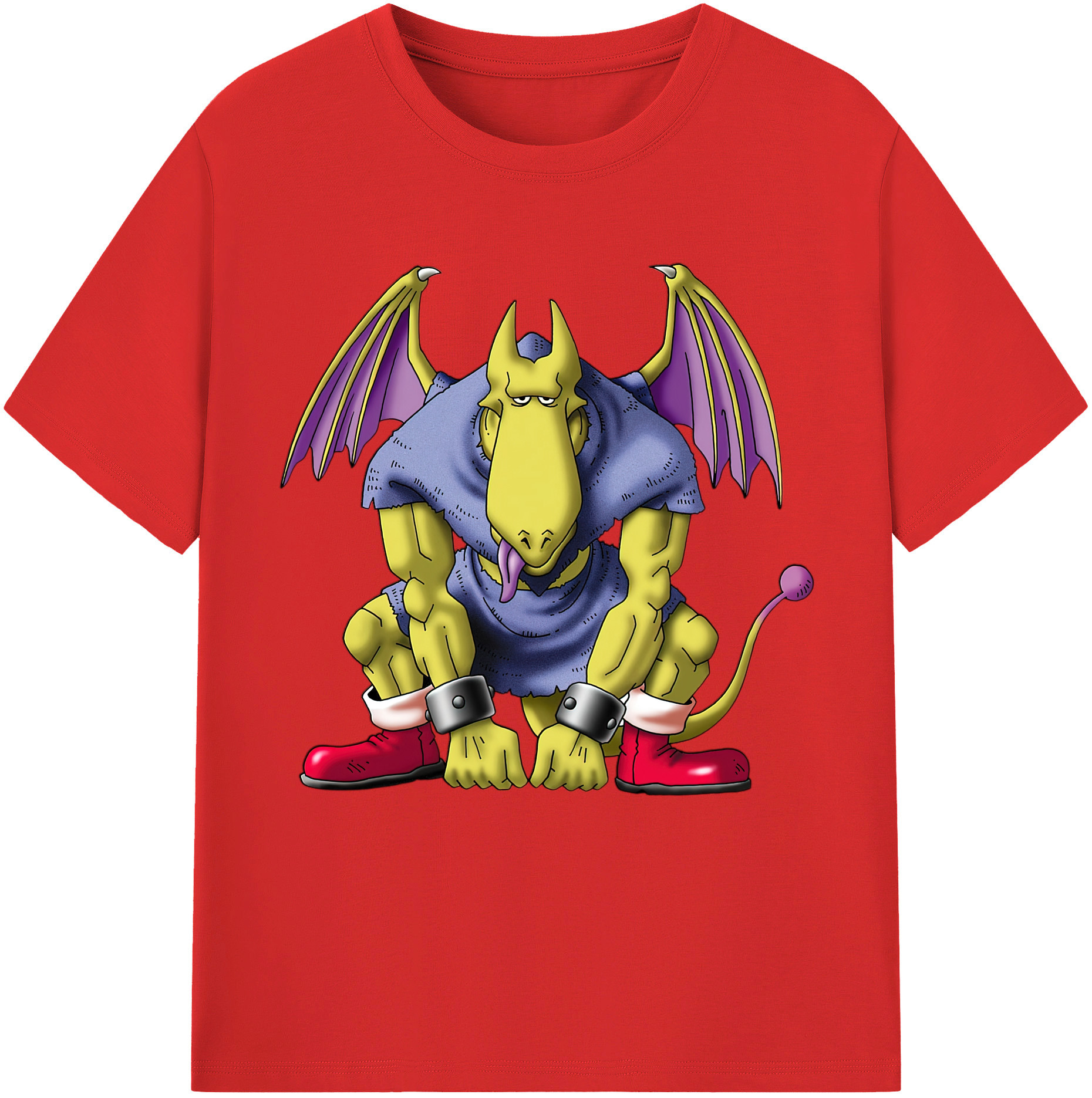（画像用） ドラゴンクエスト Doragon Kuesuto Dragon Quest レディースカジュアルプリントTシャツ（綿100％）