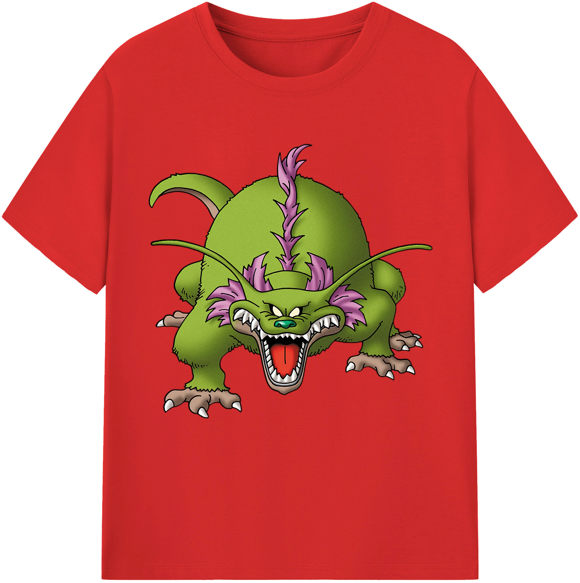 （画像用） ドラゴンクエスト Doragon Kuesuto Dragon Quest レディースカジュアルプリントTシャツ（綿100％）