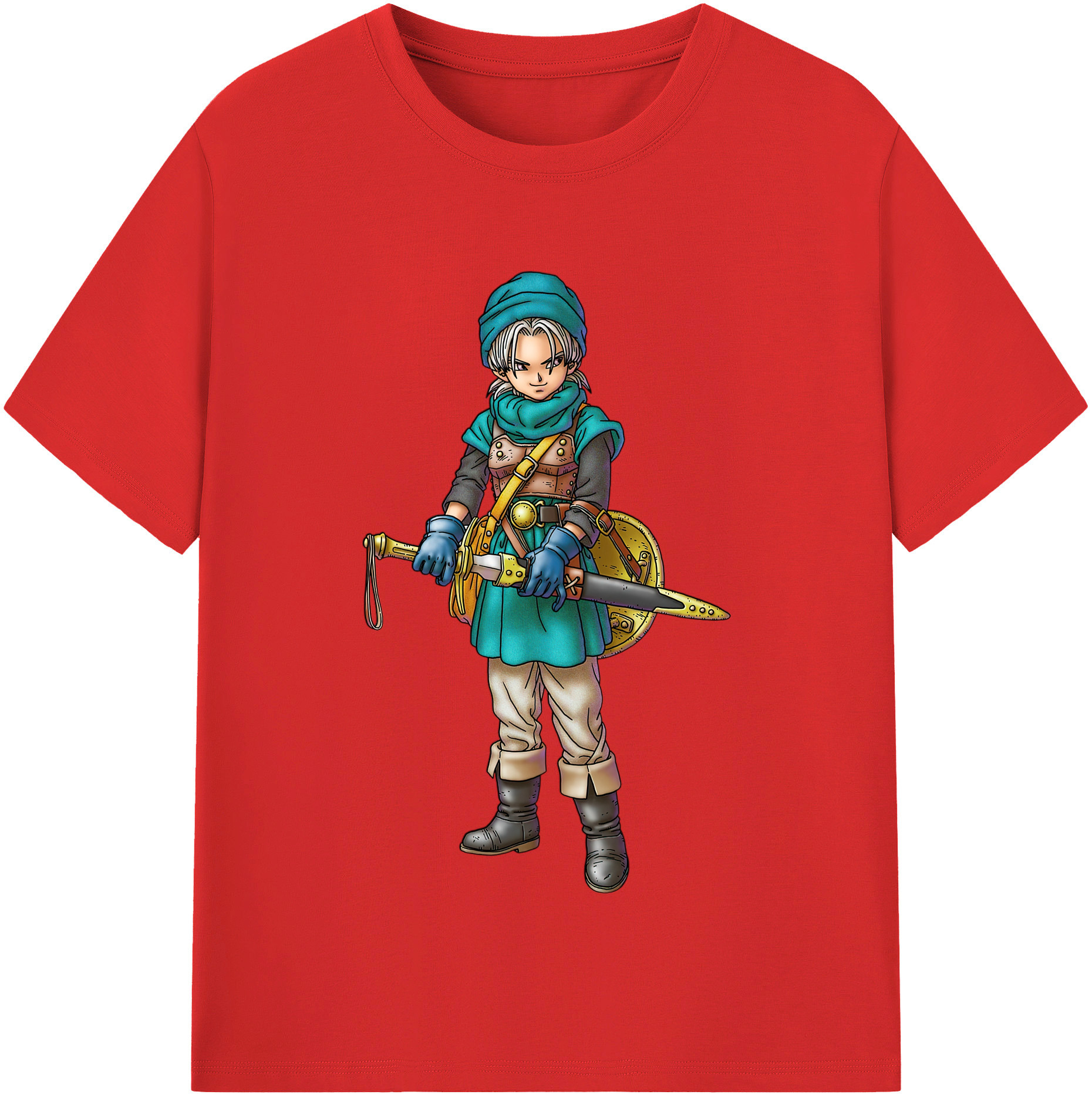 （画像用） ドラゴンクエスト Doragon Kuesuto Dragon Quest レディースカジュアルプリントTシャツ（綿100％）