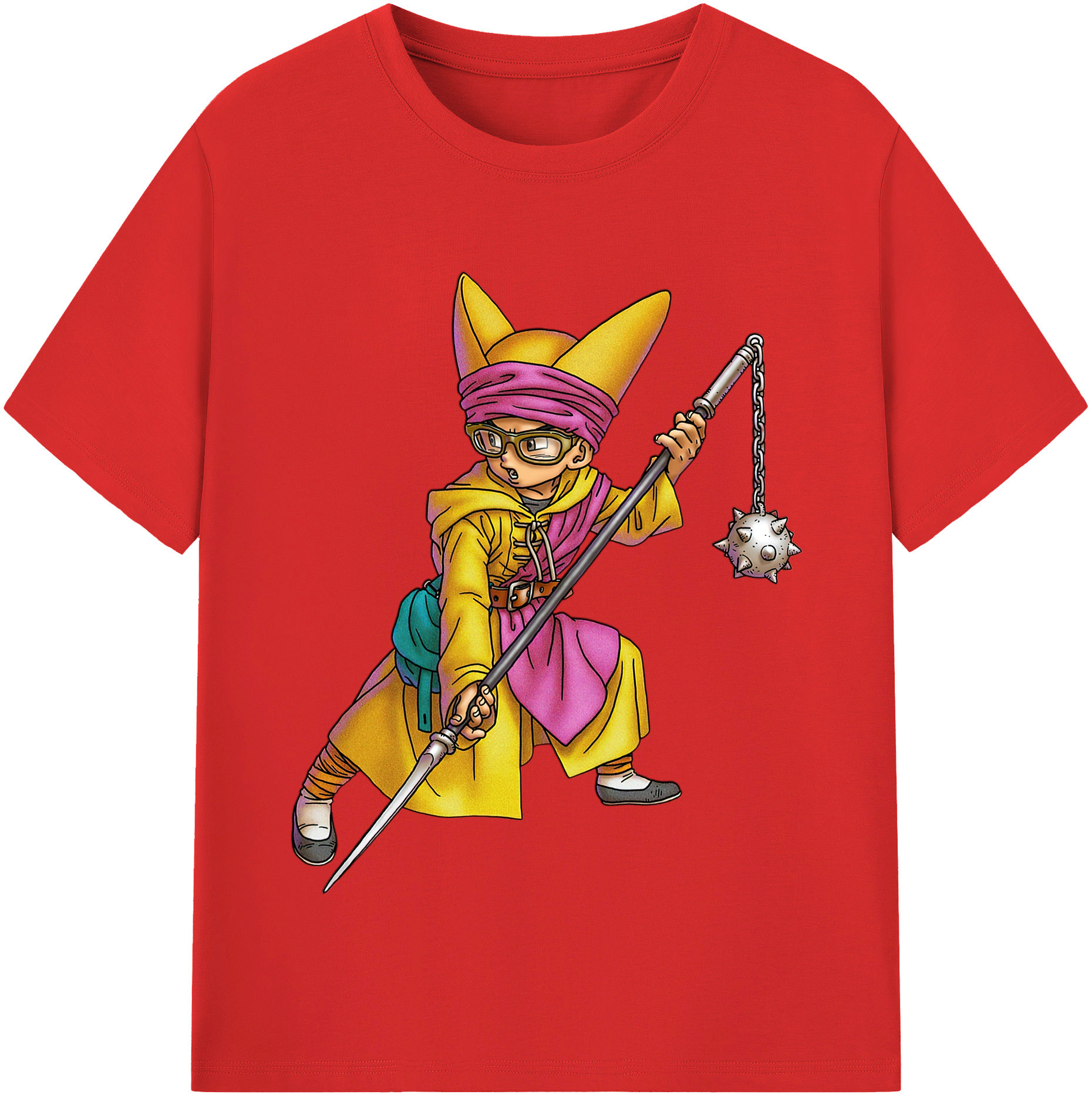 （画像用） ドラゴンクエスト Doragon Kuesuto Dragon Quest レディースカジュアルプリントTシャツ（綿100％）