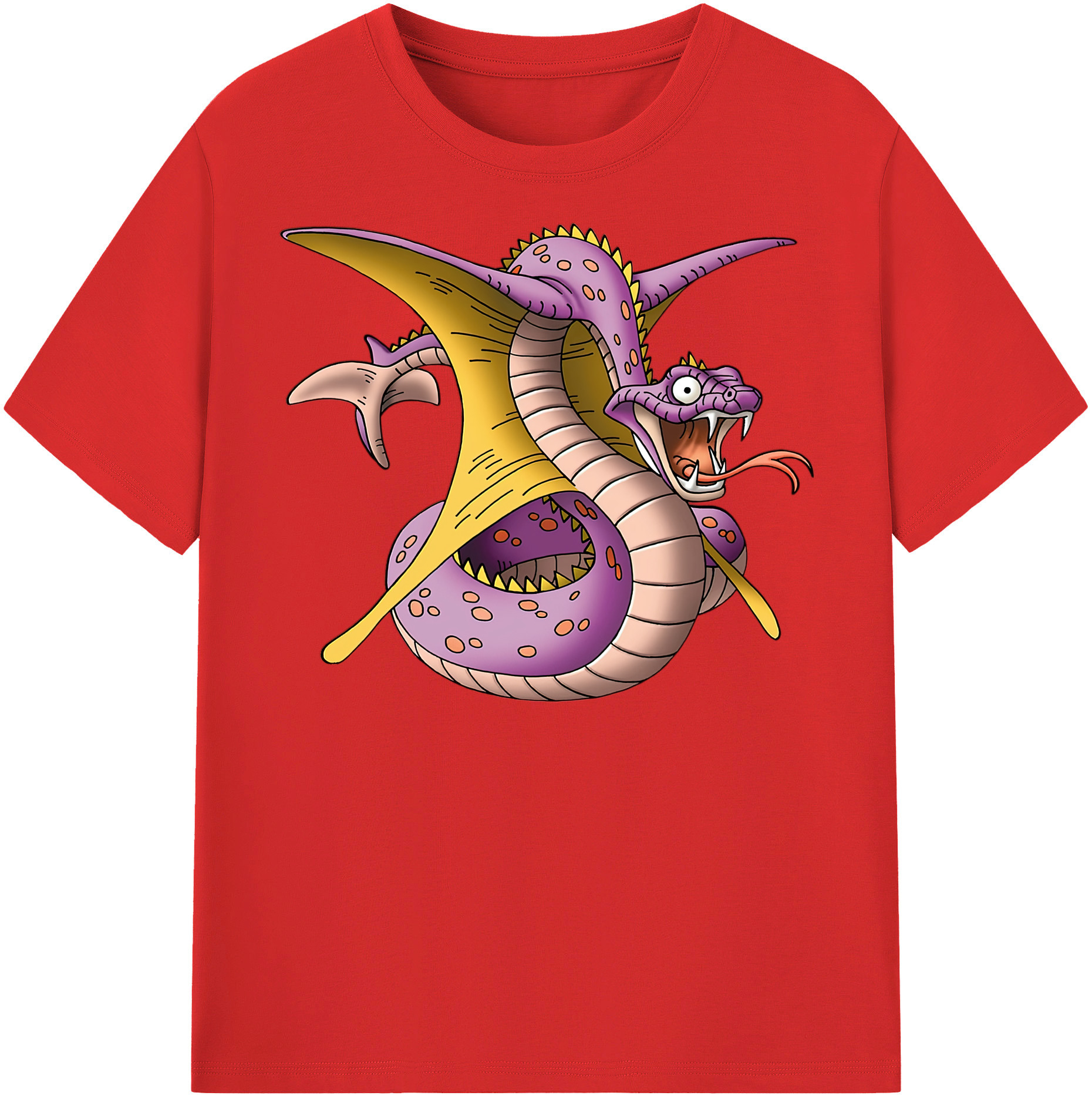 （画像用） ドラゴンクエスト Doragon Kuesuto Dragon Quest レディースカジュアルプリントTシャツ（綿100％）