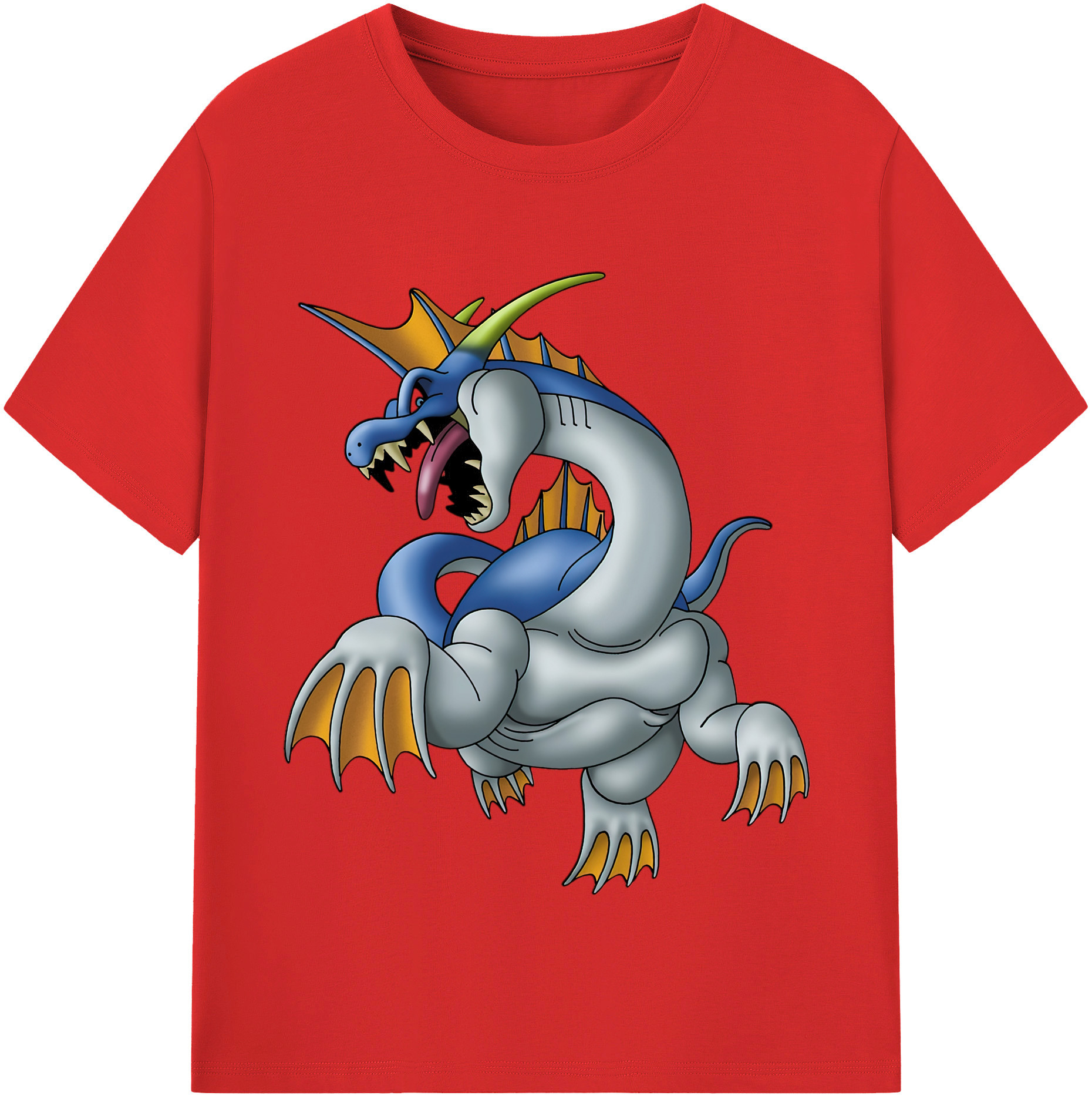 （画像用） ドラゴンクエスト Doragon Kuesuto Dragon Quest レディースカジュアルプリントTシャツ（綿100％）