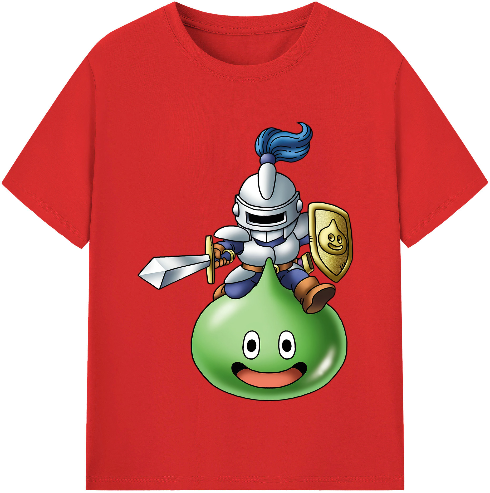（画像用） ドラゴンクエスト Doragon Kuesuto Dragon Quest レディースカジュアルプリントTシャツ（綿100％）