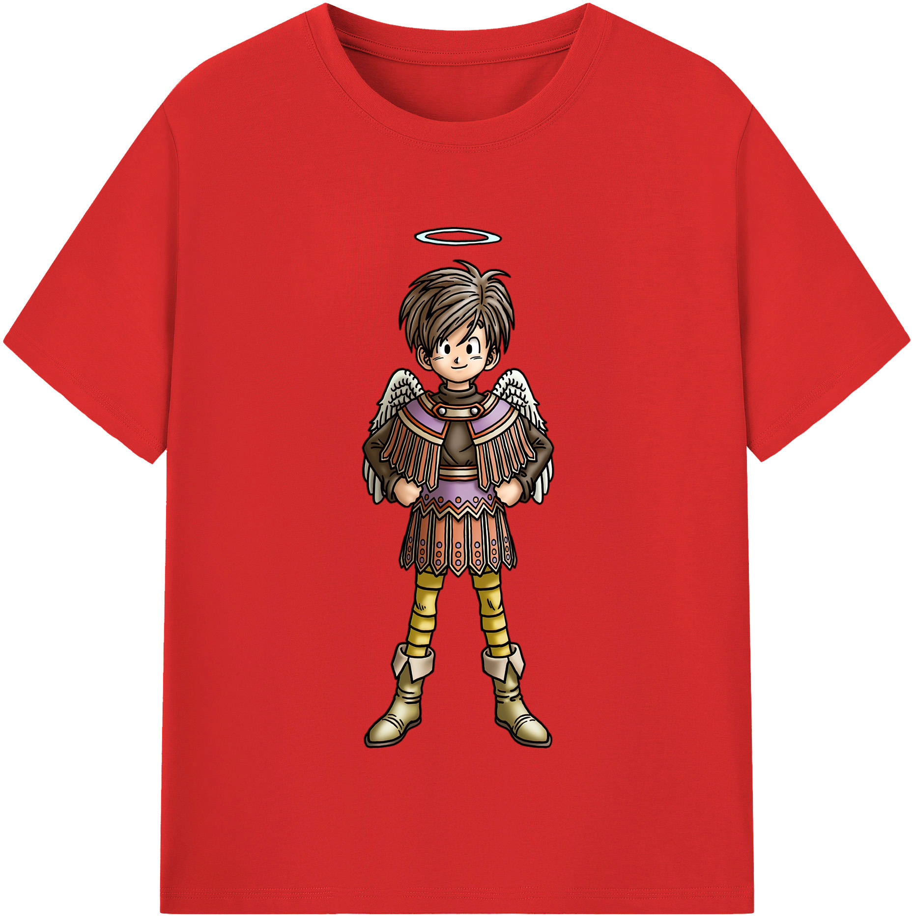 （画像用） ドラゴンクエスト Doragon Kuesuto Dragon Quest レディースカジュアルプリントTシャツ（綿100％）