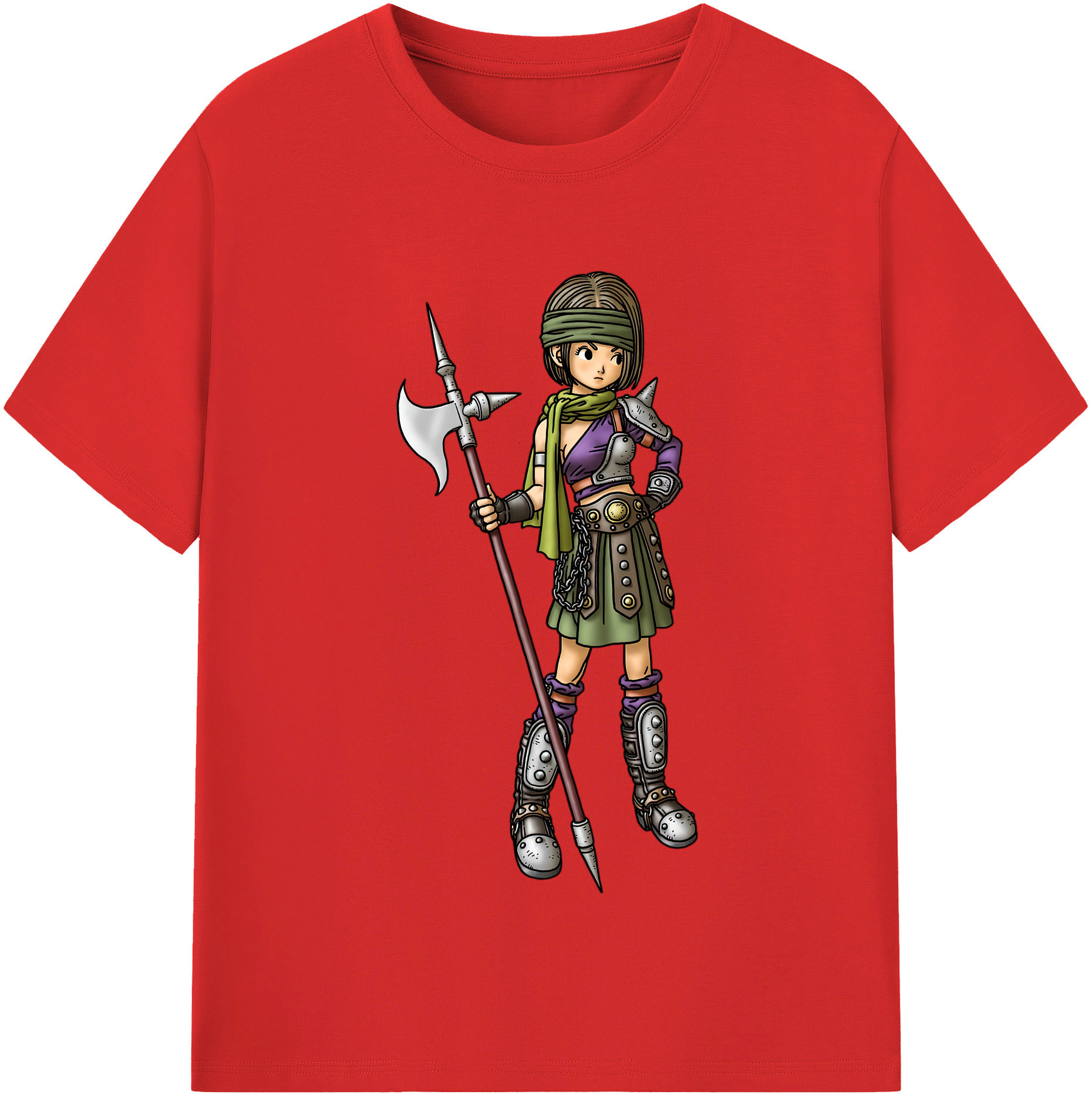 （画像用） ドラゴンクエスト Doragon Kuesuto Dragon Quest レディースカジュアルプリントTシャツ（綿100％）