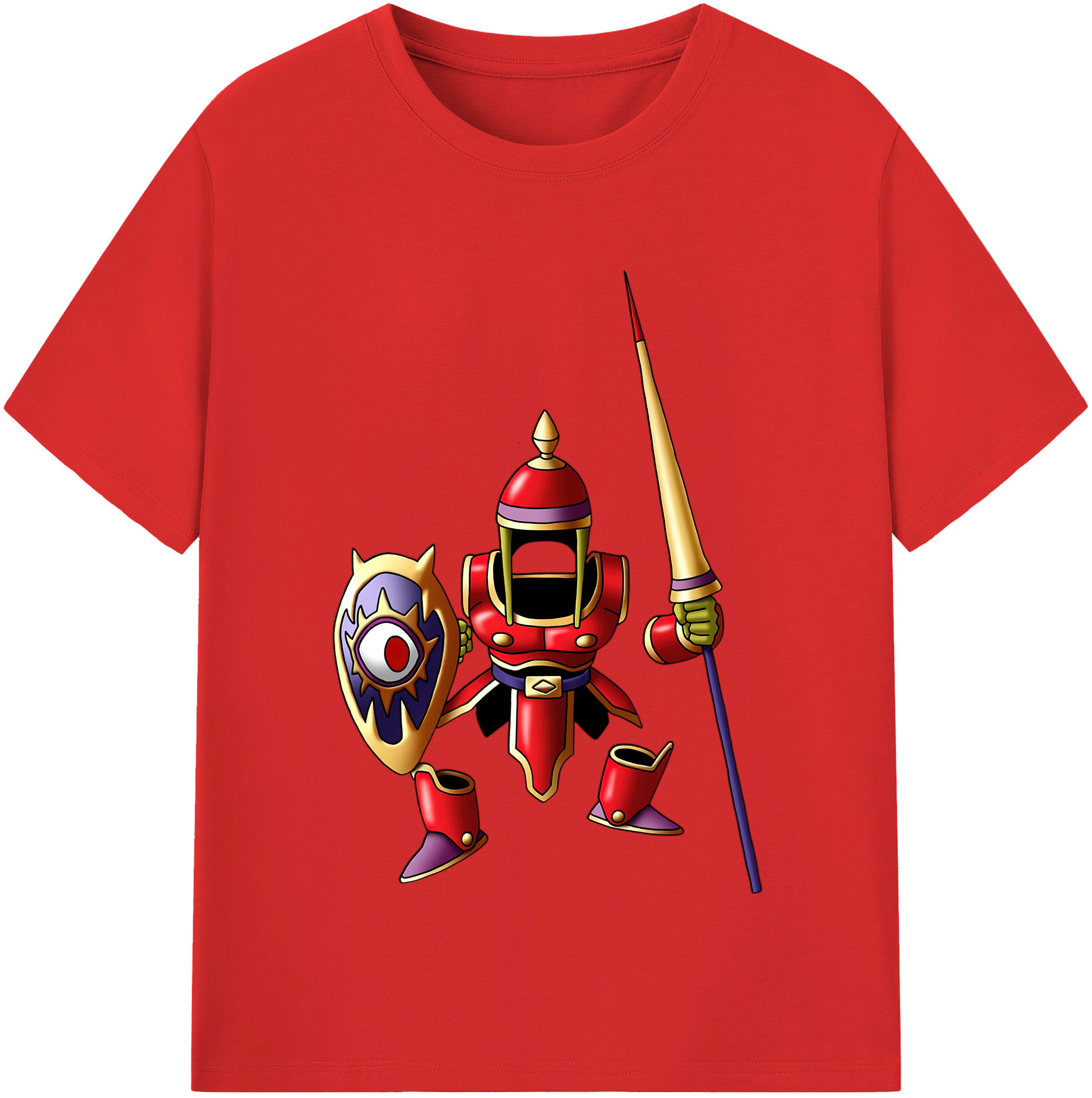 （画像用） ドラゴンクエスト Doragon Kuesuto Dragon Quest レディースカジュアルプリントTシャツ（綿100％）