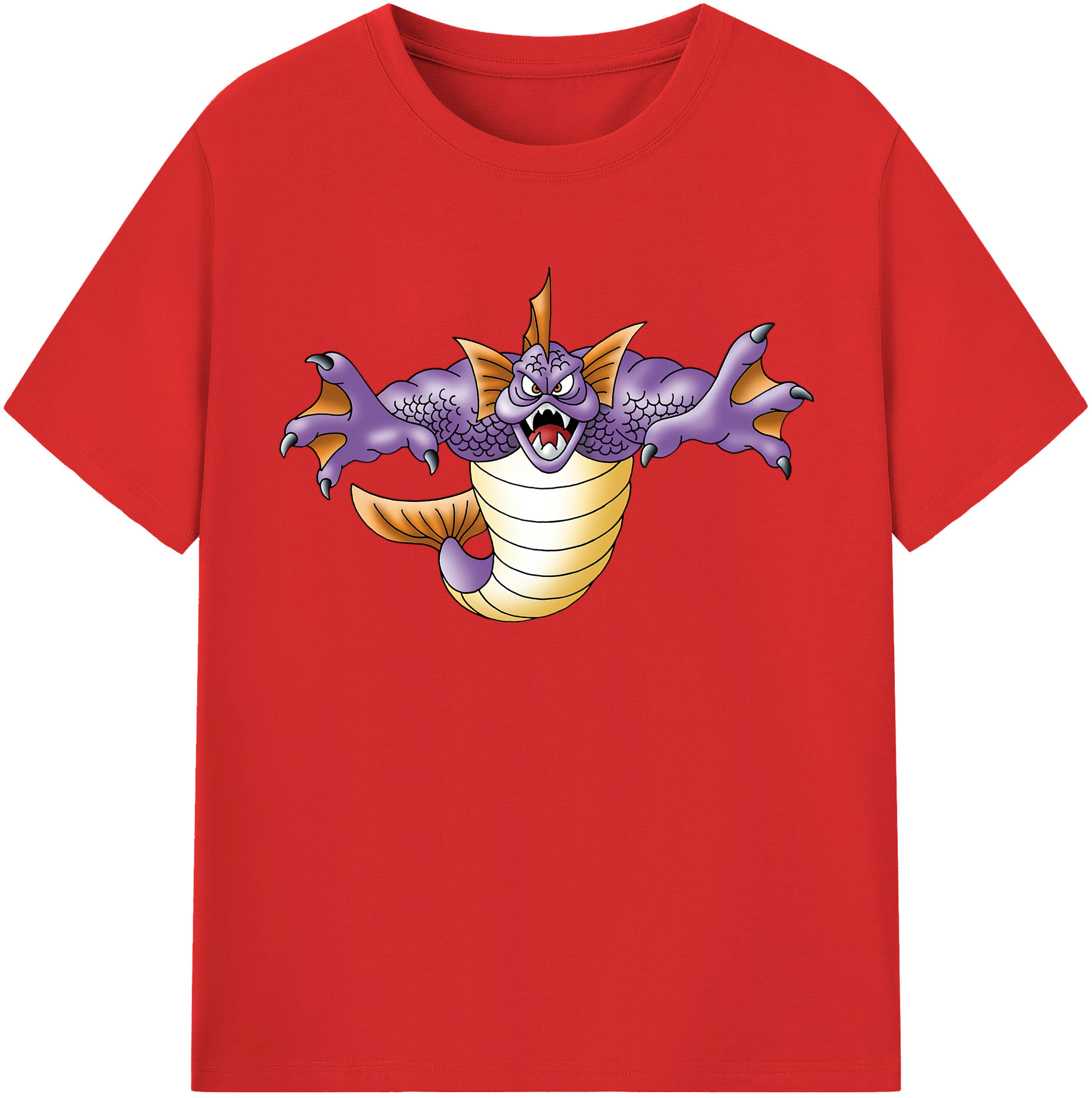 （画像用） ドラゴンクエスト Doragon Kuesuto Dragon Quest レディースカジュアルプリントTシャツ（綿100％）