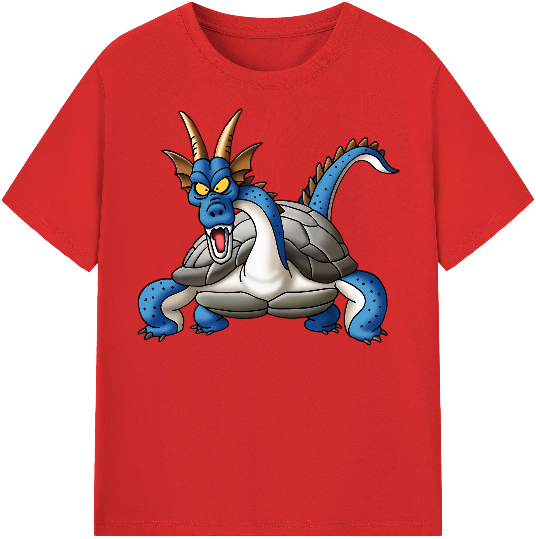 （画像用） ドラゴンクエスト Doragon Kuesuto Dragon Quest レディースカジュアルプリントTシャツ（綿100％）