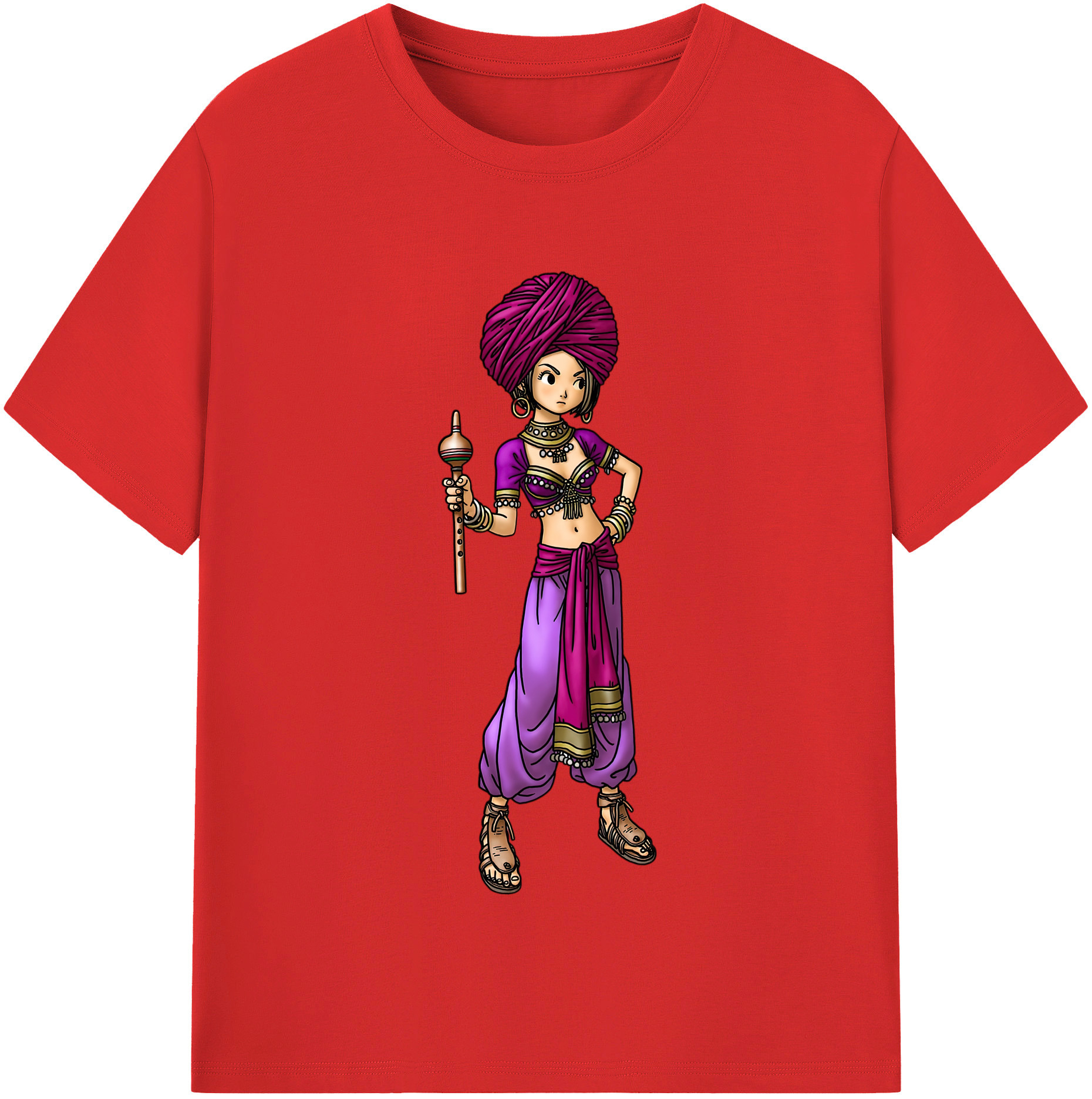 （画像用） ドラゴンクエスト Doragon Kuesuto Dragon Quest レディースカジュアルプリントTシャツ（綿100％）