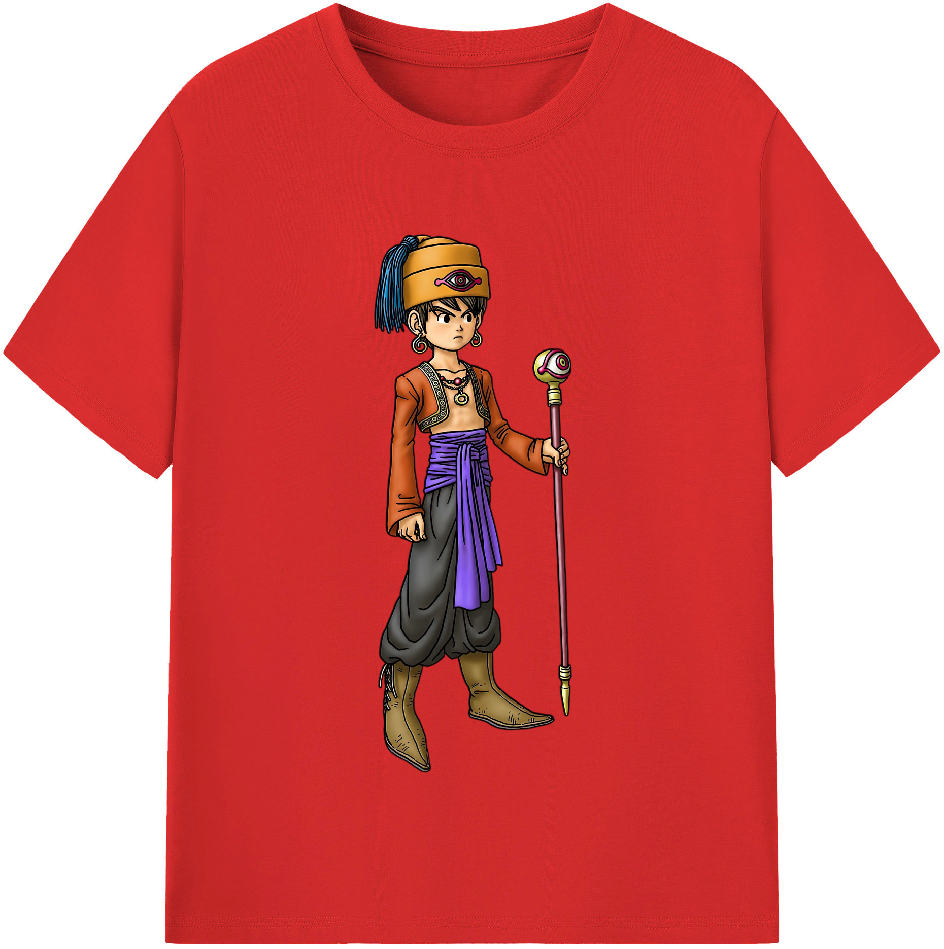 （画像用） ドラゴンクエスト Doragon Kuesuto Dragon Quest レディースカジュアルプリントTシャツ（綿100％）