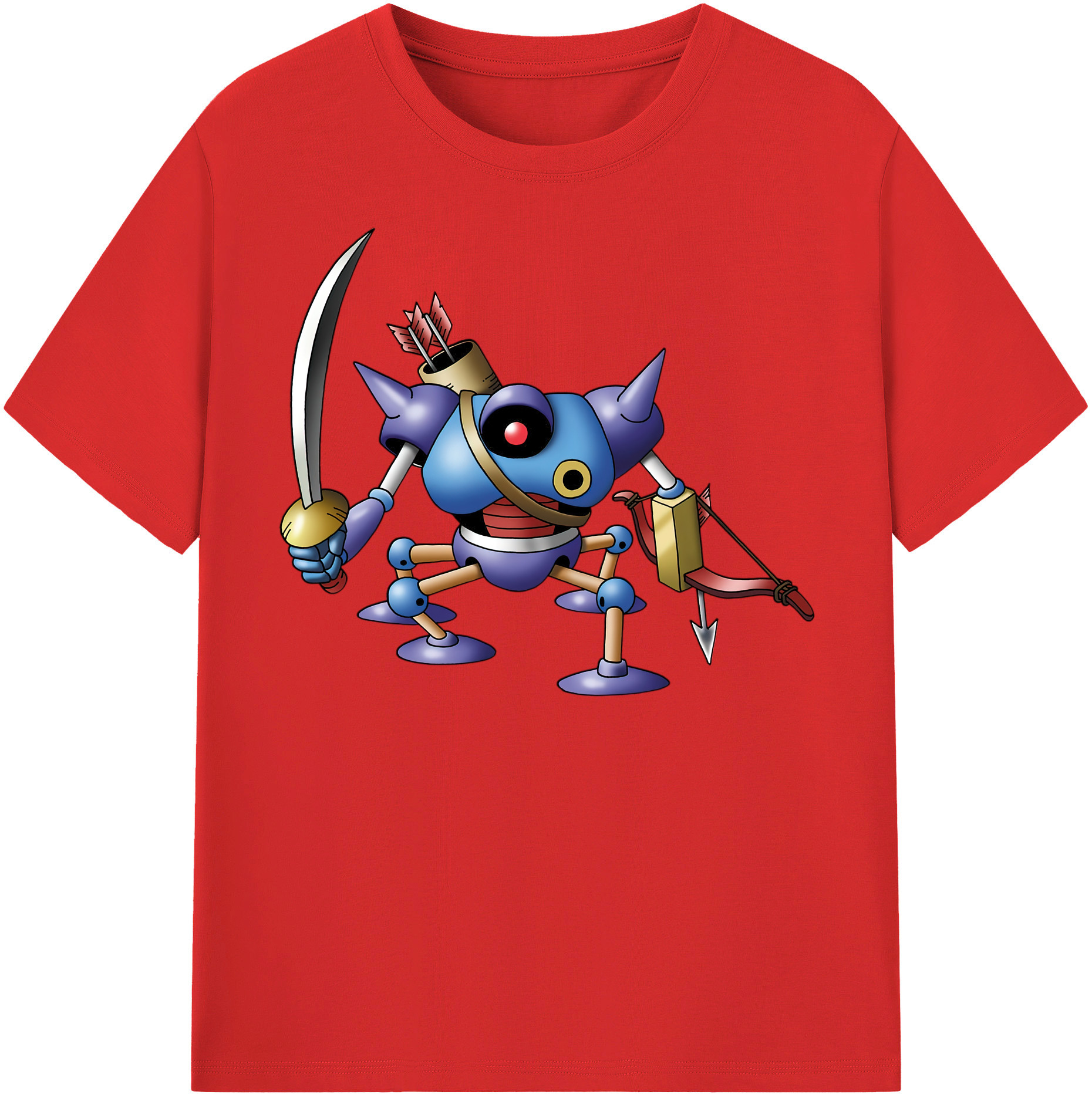 （画像用） ドラゴンクエスト Doragon Kuesuto Dragon Quest レディースカジュアルプリントTシャツ（綿100％）