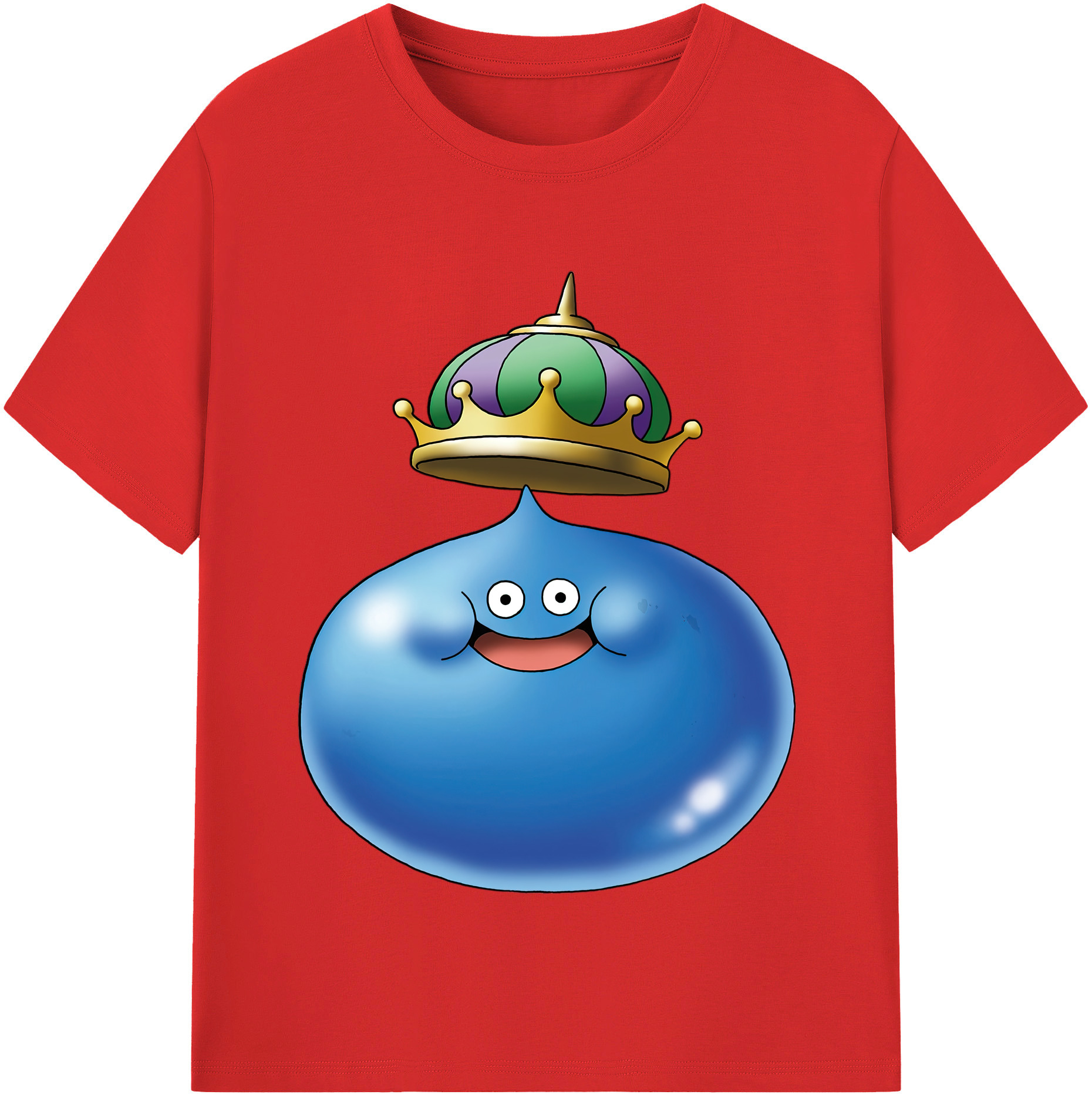 （画像用） ドラゴンクエスト Doragon Kuesuto Dragon Quest レディースカジュアルプリントTシャツ（綿100％）