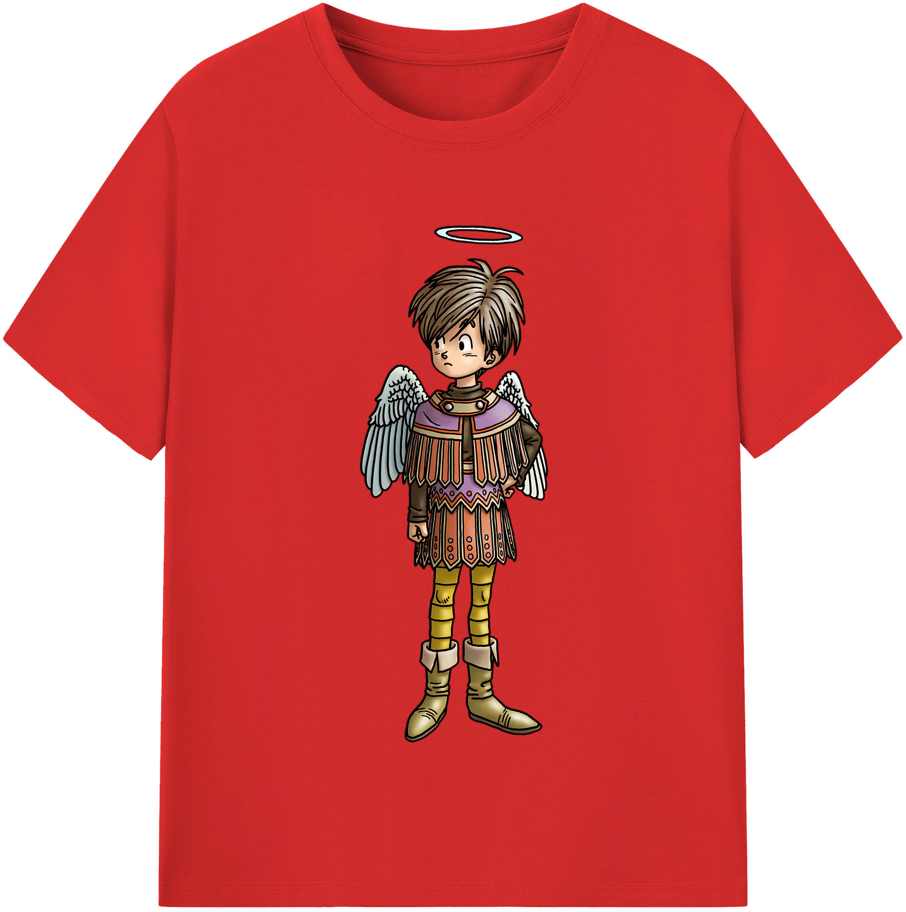 （画像用） ドラゴンクエスト Doragon Kuesuto Dragon Quest レディースカジュアルプリントTシャツ（綿100％）
