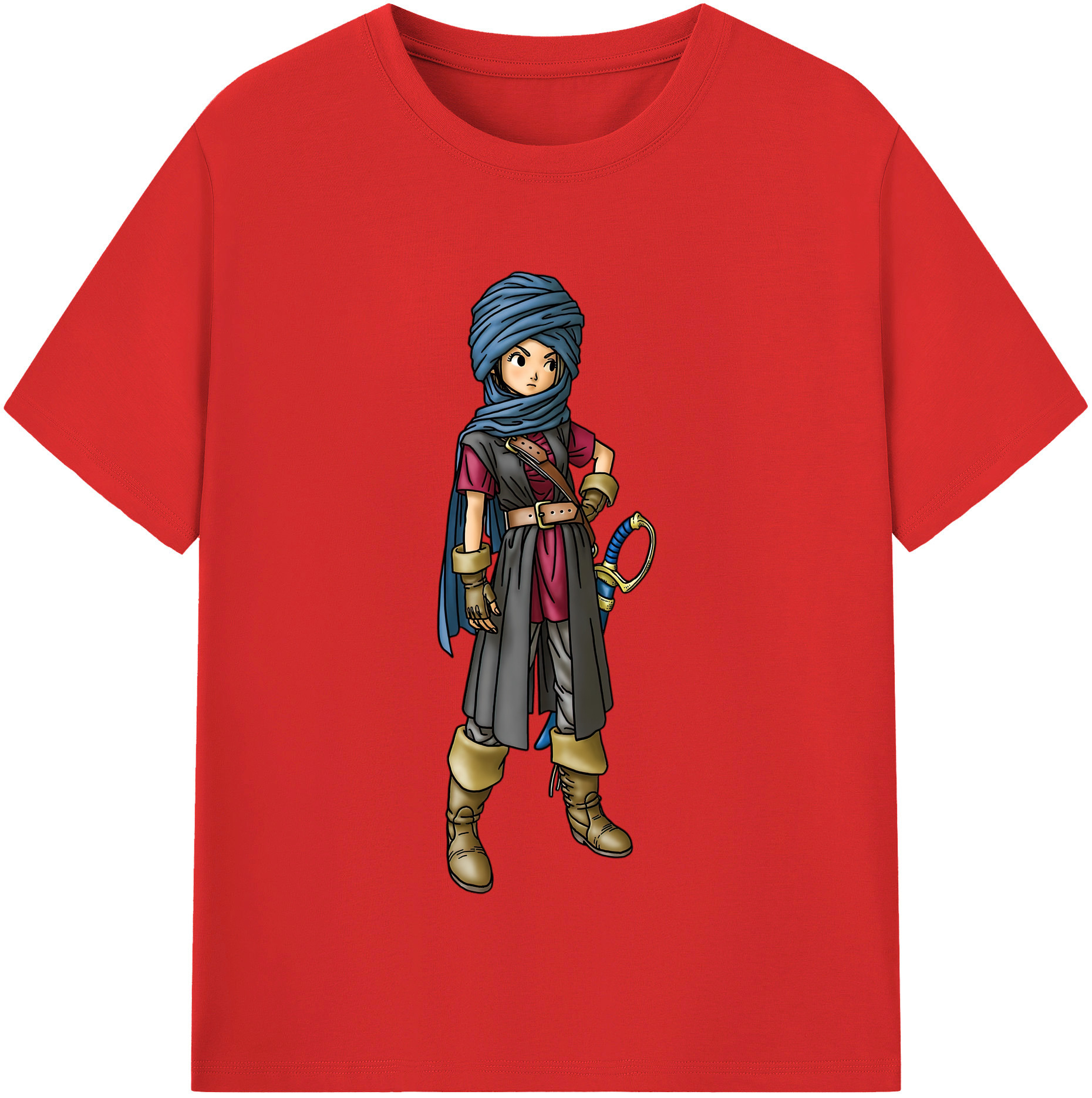 （画像用） ドラゴンクエスト Doragon Kuesuto Dragon Quest レディースカジュアルプリントTシャツ（綿100％）