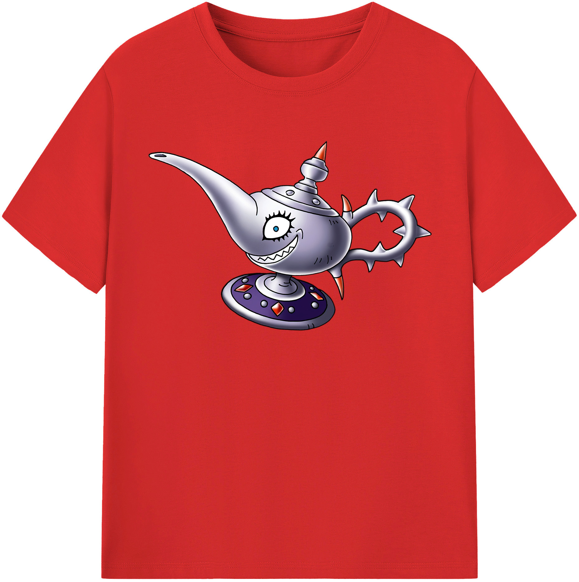 （画像用） ドラゴンクエスト Doragon Kuesuto Dragon Quest レディースカジュアルプリントTシャツ（綿100％）