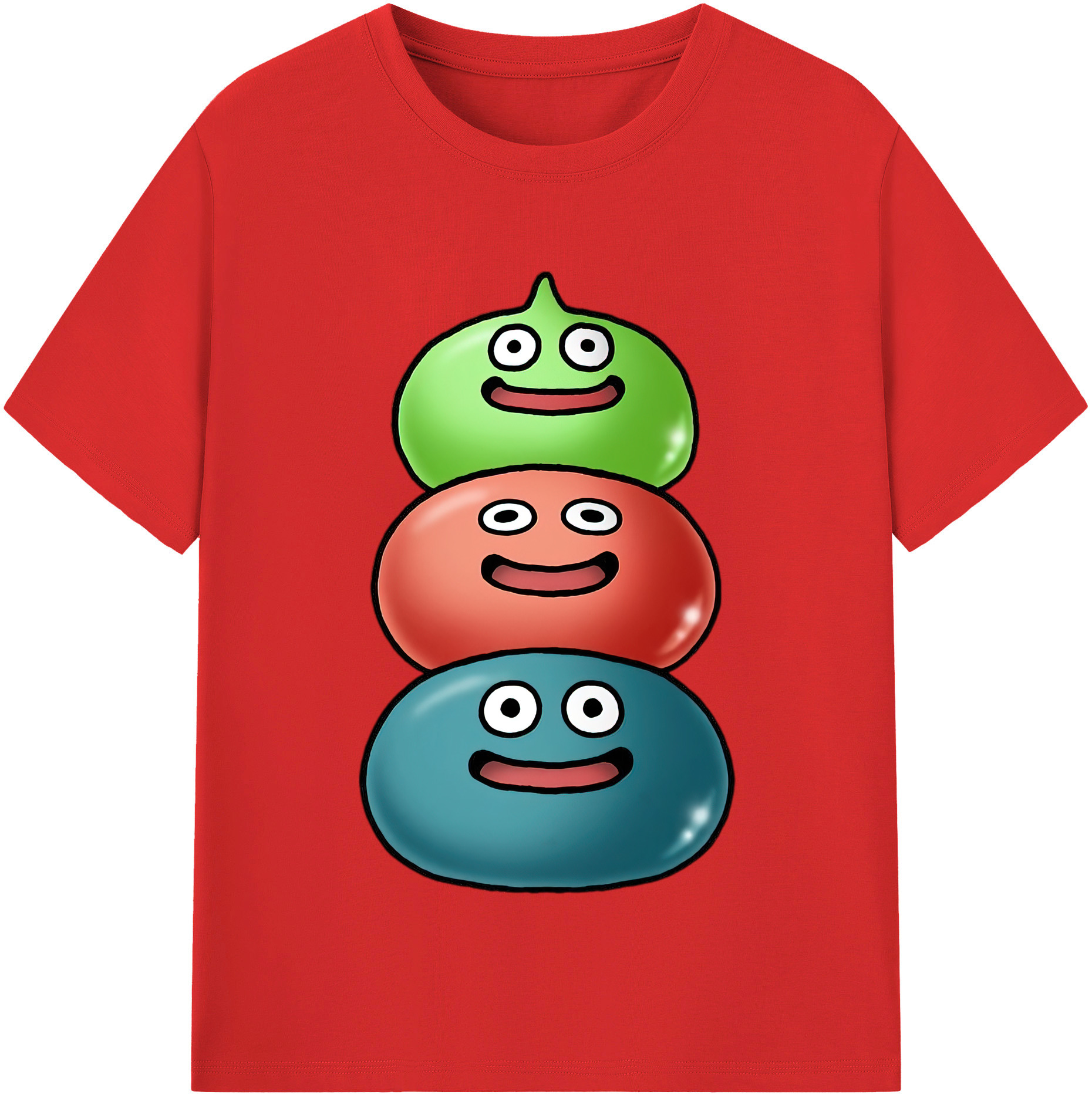 （画像用） ドラゴンクエスト Doragon Kuesuto Dragon Quest レディースカジュアルプリントTシャツ（綿100％）