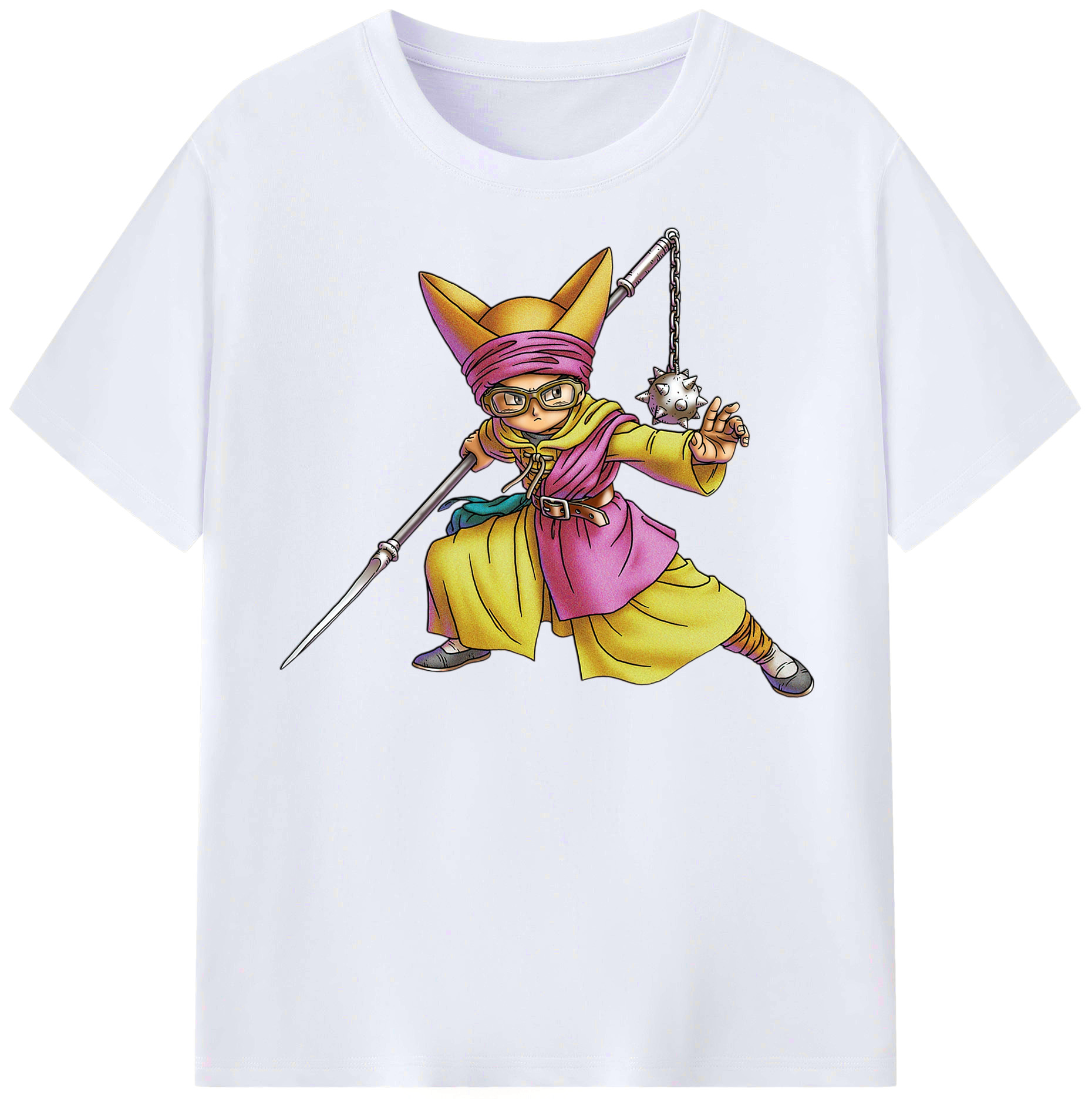 （画像用） ドラゴンクエスト Doragon Kuesuto Dragon Quest レディースカジュアルプリントTシャツ（綿100％）