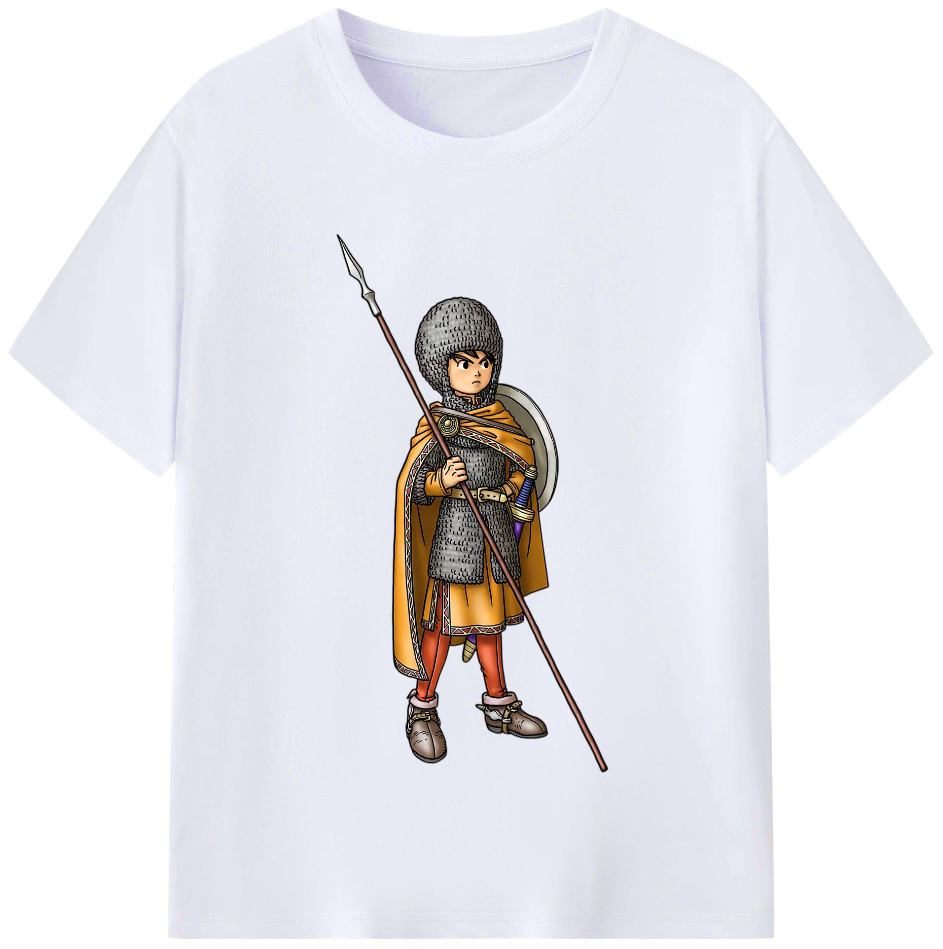 （画像用） ドラゴンクエスト Doragon Kuesuto Dragon Quest レディースカジュアルプリントTシャツ（綿100％）