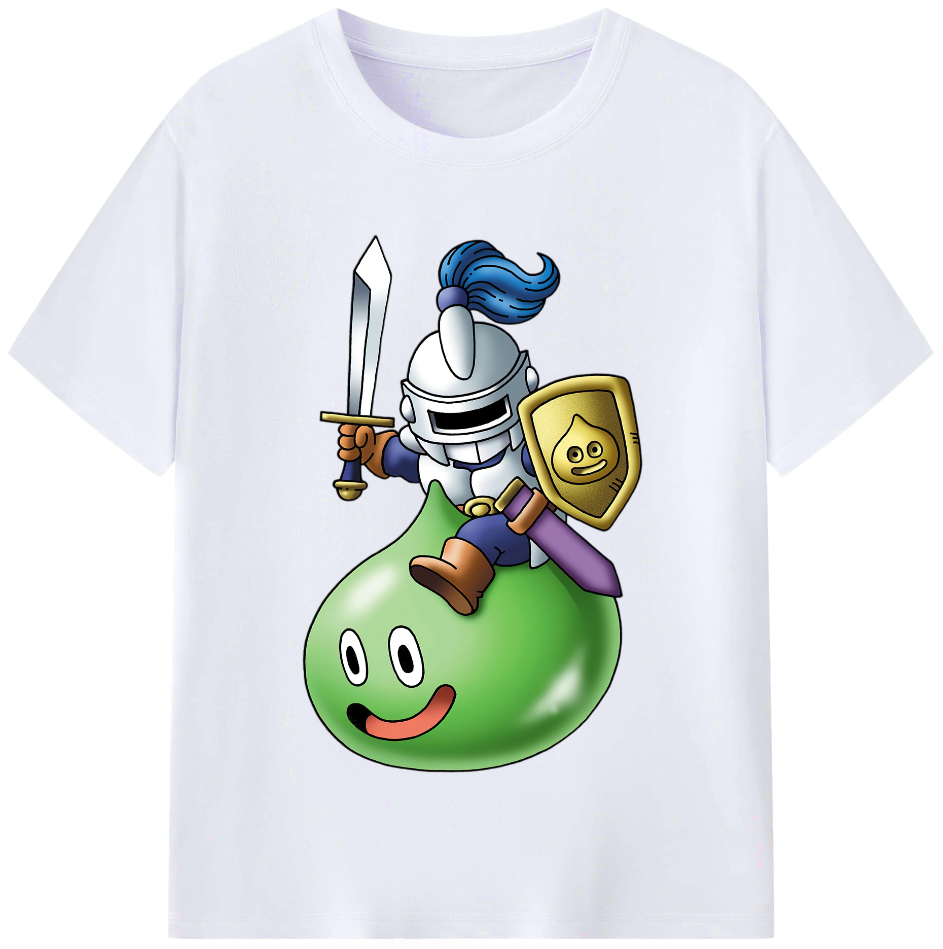（画像用） ドラゴンクエスト Doragon Kuesuto Dragon Quest レディースカジュアルプリントTシャツ（綿100％）