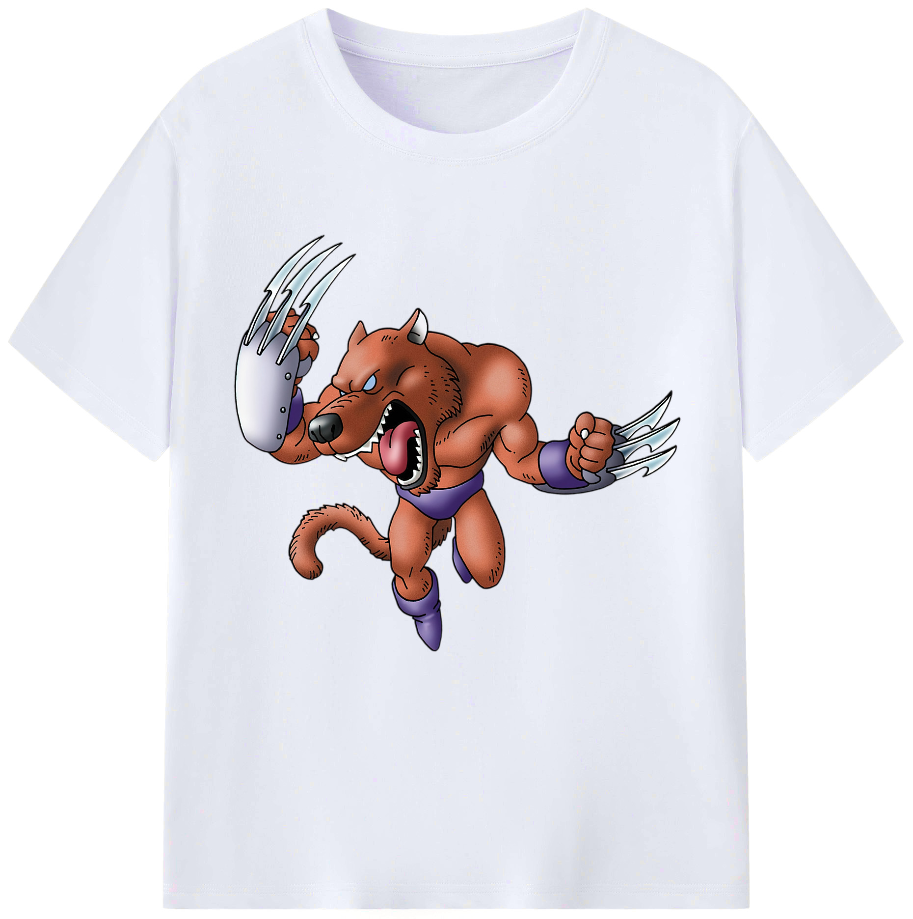 （画像用） ドラゴンクエスト Doragon Kuesuto Dragon Quest レディースカジュアルプリントTシャツ（綿100％）