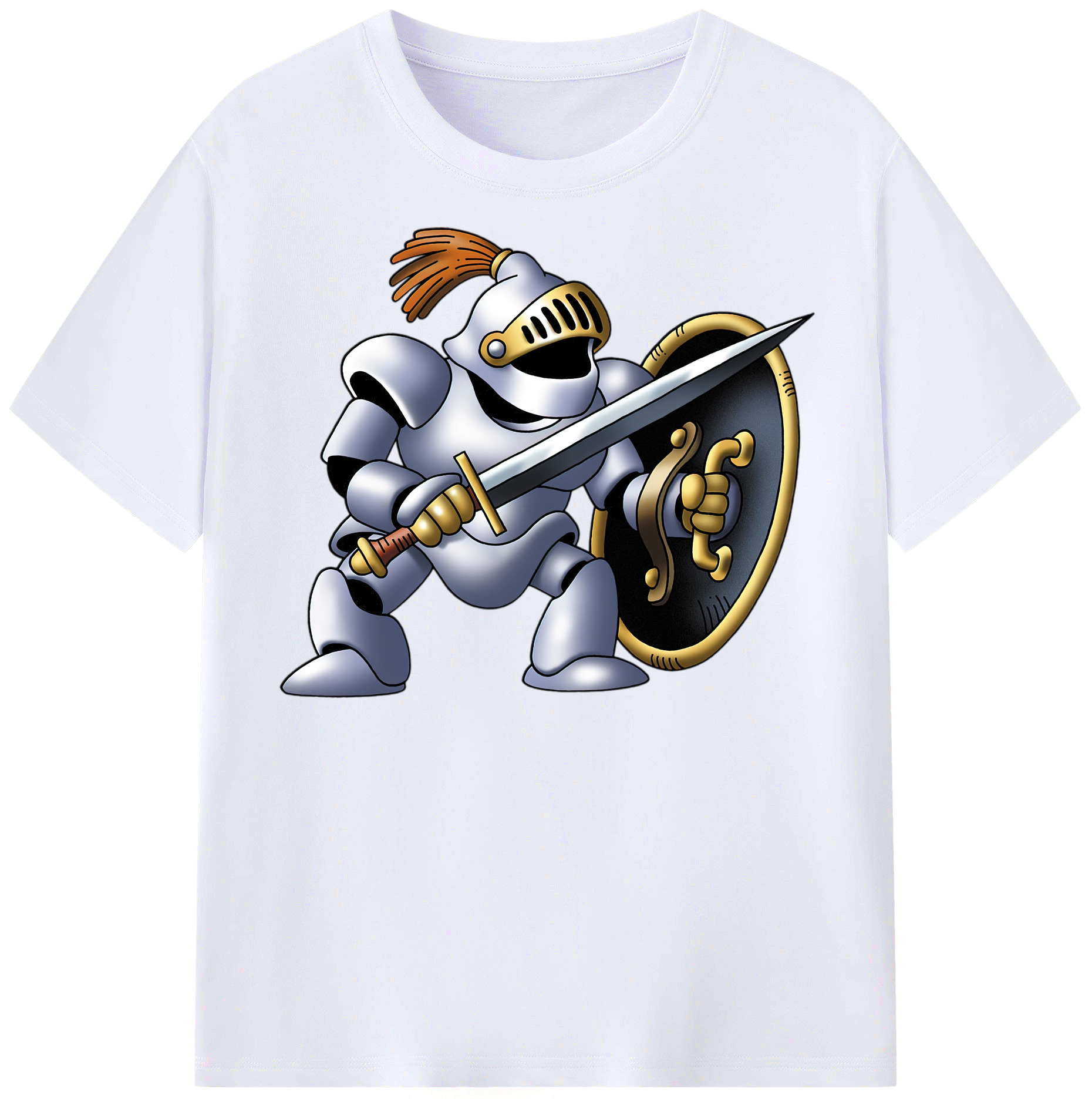 （画像用） ドラゴンクエスト Doragon Kuesuto Dragon Quest レディースカジュアルプリントTシャツ（綿100％）