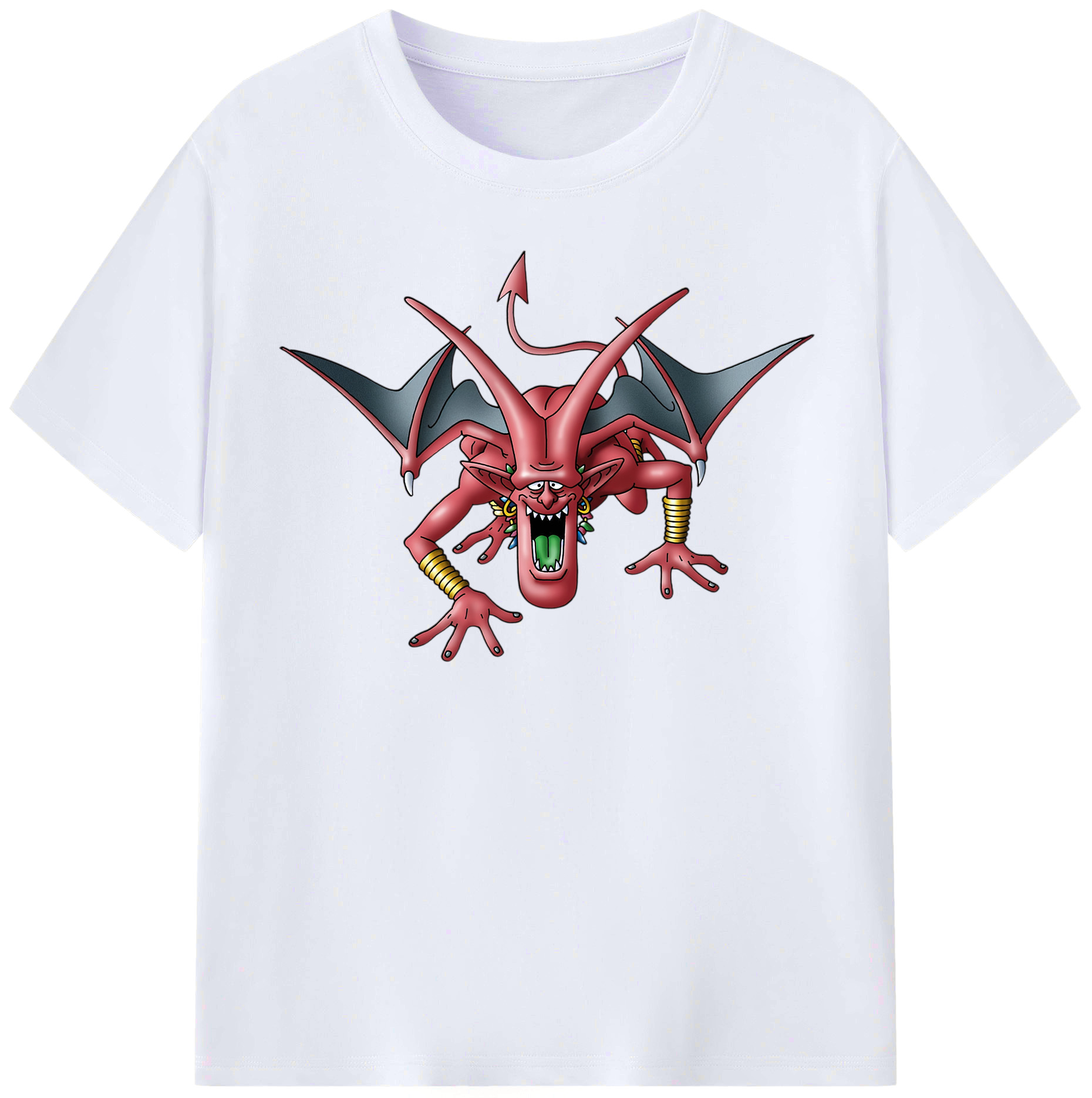 （画像用） ドラゴンクエスト Doragon Kuesuto Dragon Quest レディースカジュアルプリントTシャツ（綿100％）