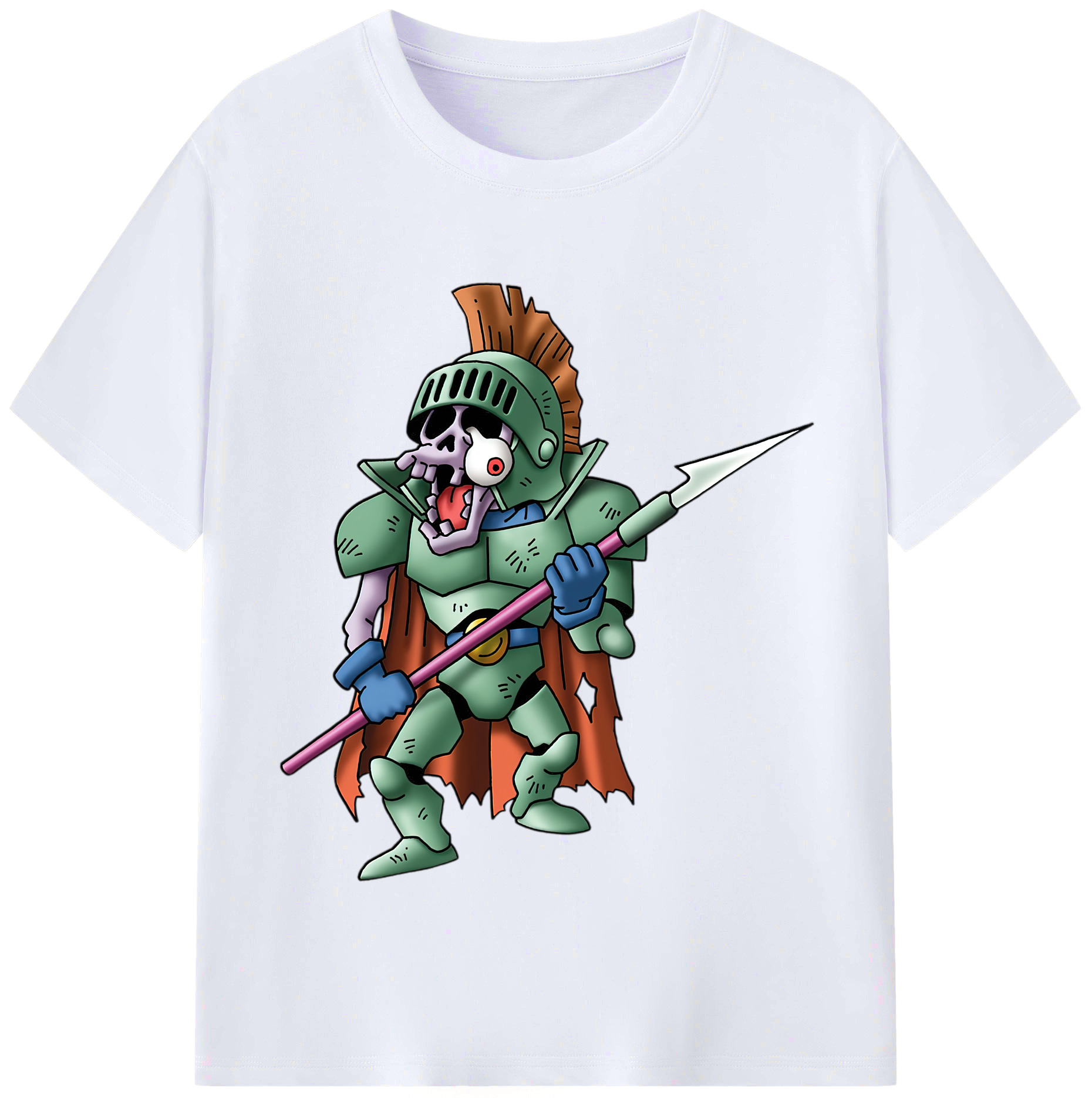（画像用） ドラゴンクエスト Doragon Kuesuto Dragon Quest レディースカジュアルプリントTシャツ（綿100％）