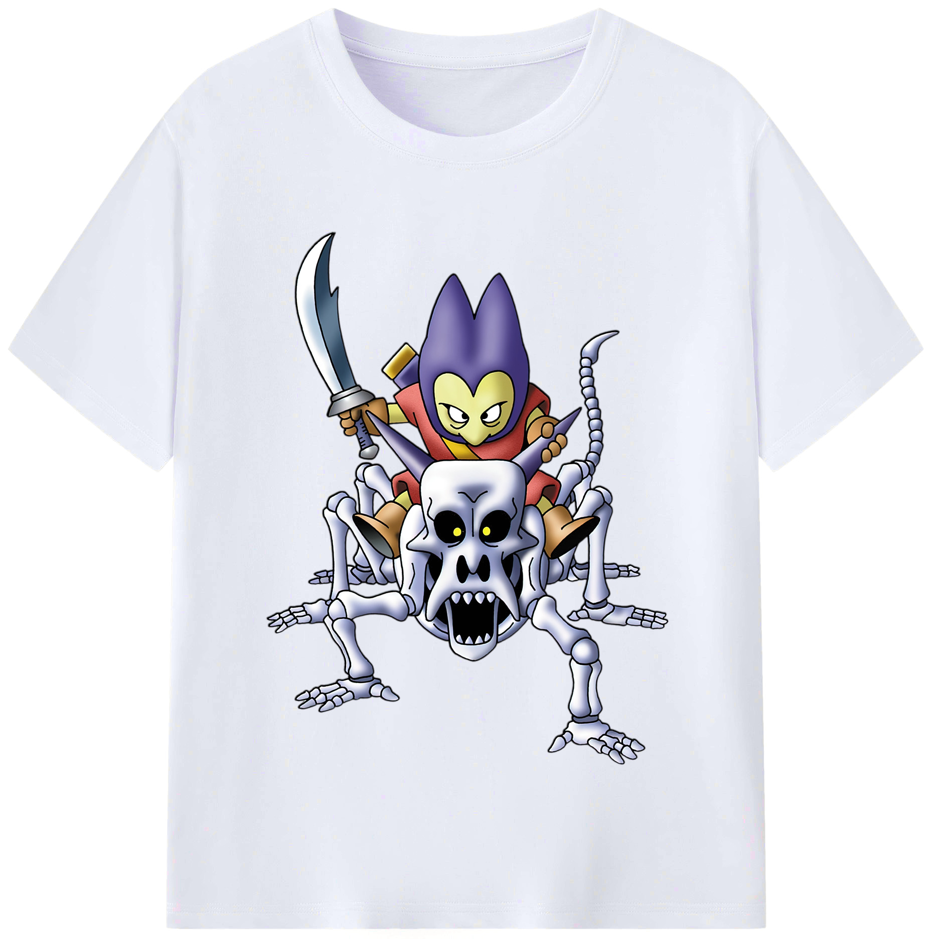 （画像用） ドラゴンクエスト Doragon Kuesuto Dragon Quest レディースカジュアルプリントTシャツ（綿100％）
