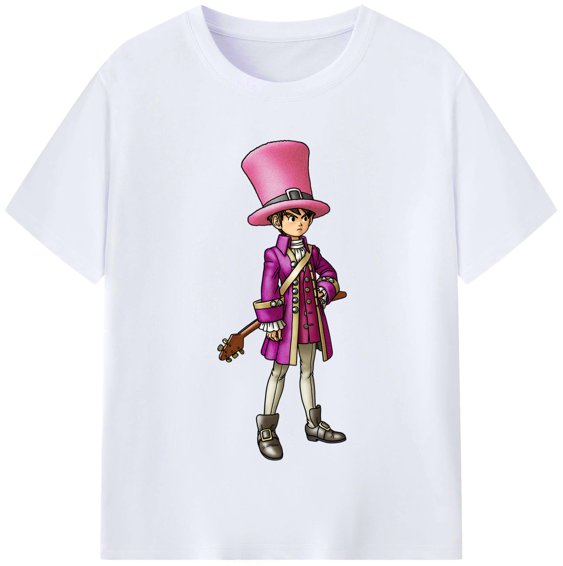 （画像用） ドラゴンクエスト Doragon Kuesuto Dragon Quest レディースカジュアルプリントTシャツ（綿100％）