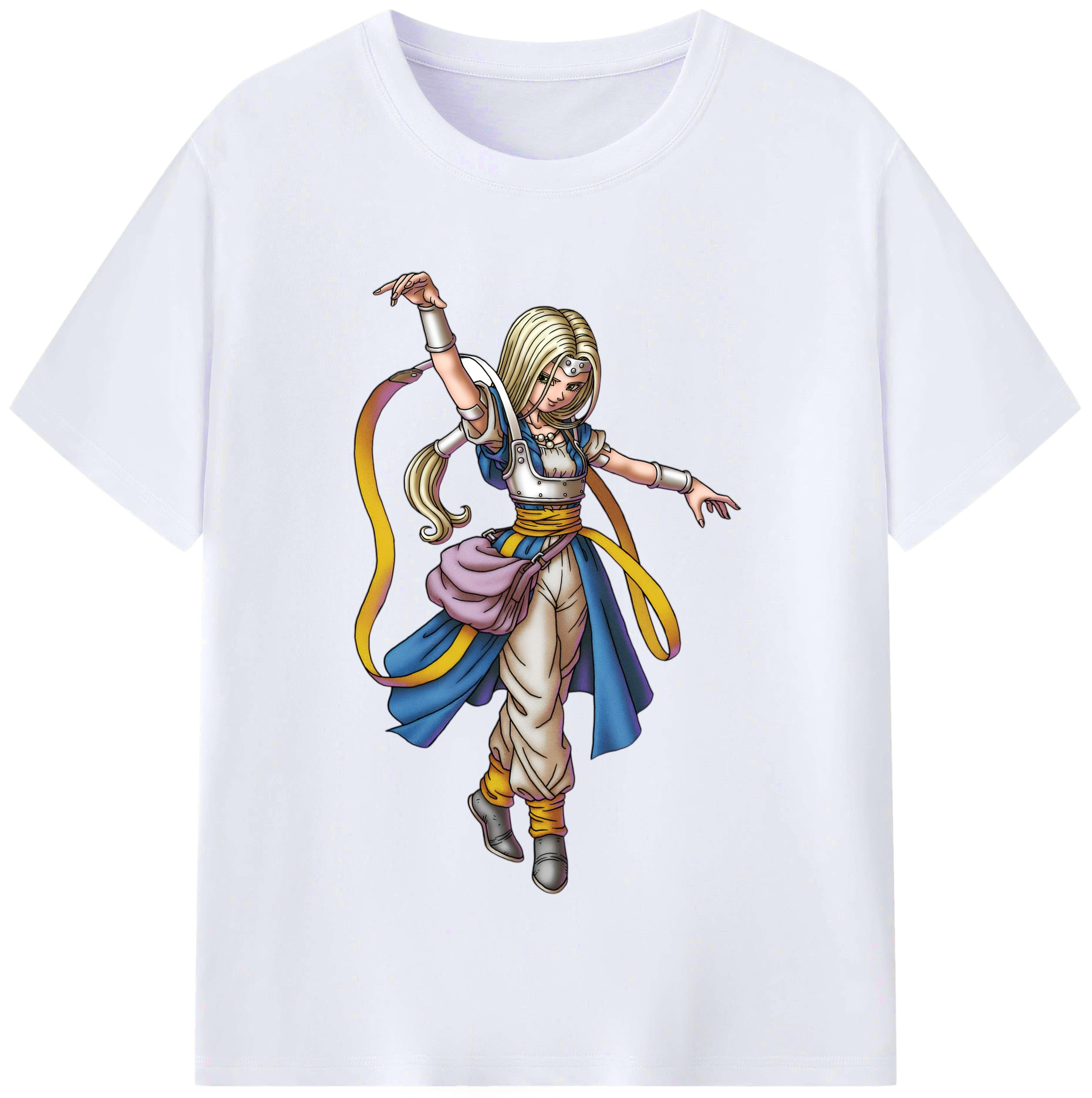 （画像用） ドラゴンクエスト Doragon Kuesuto Dragon Quest レディースカジュアルプリントTシャツ（綿100％）