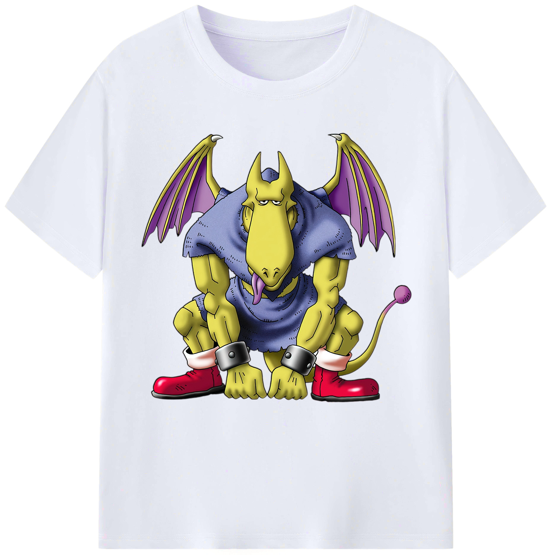 （画像用） ドラゴンクエスト Doragon Kuesuto Dragon Quest レディースカジュアルプリントTシャツ（綿100％）