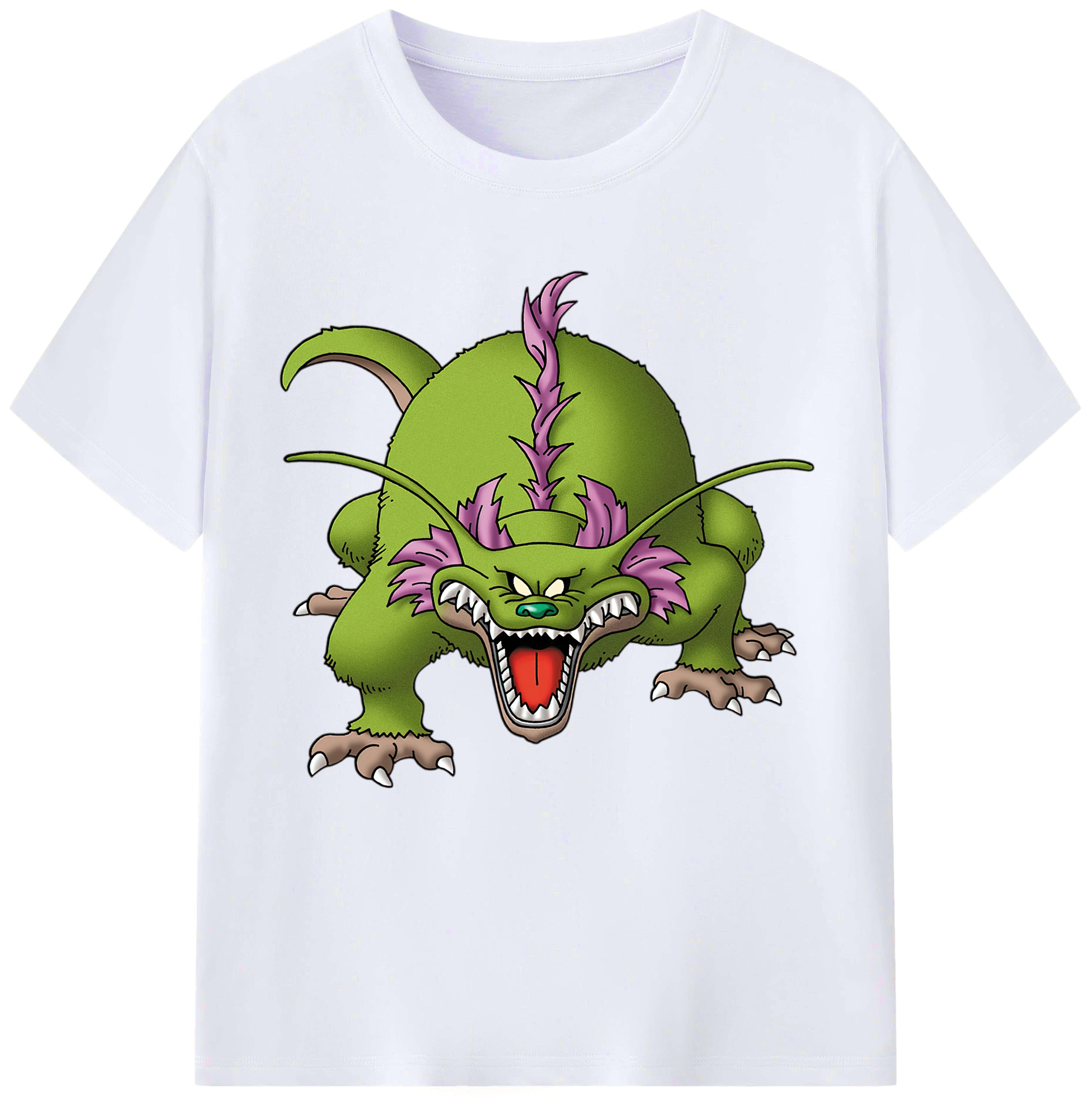 （画像用） ドラゴンクエスト Doragon Kuesuto Dragon Quest レディースカジュアルプリントTシャツ（綿100％）