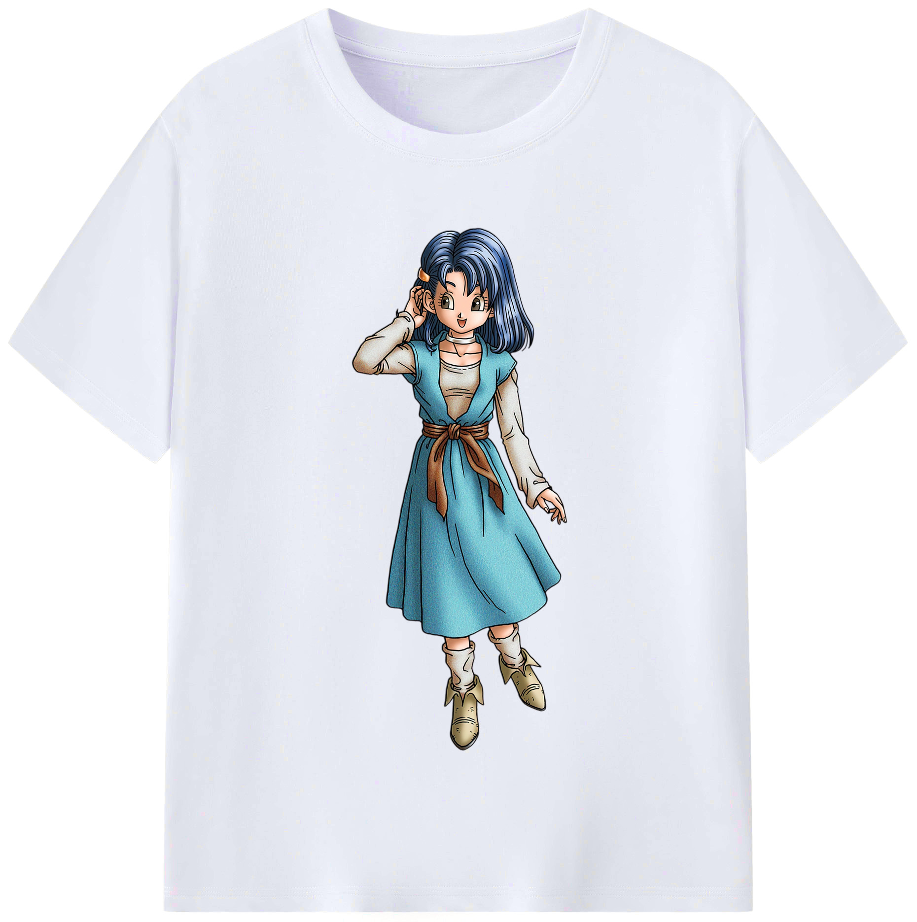 （画像用） ドラゴンクエスト Doragon Kuesuto Dragon Quest レディースカジュアルプリントTシャツ（綿100％）