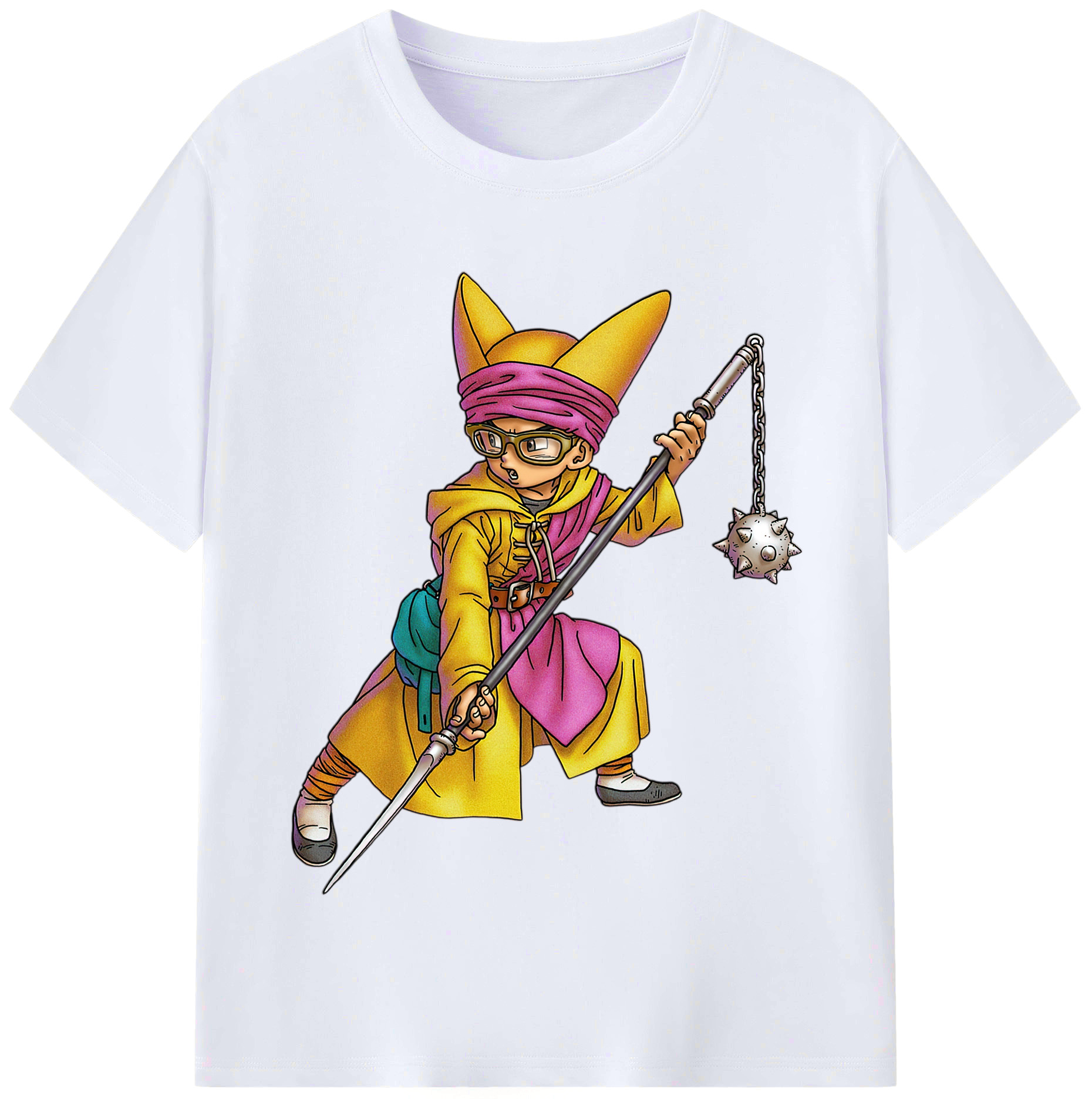 （画像用） ドラゴンクエスト Doragon Kuesuto Dragon Quest レディースカジュアルプリントTシャツ（綿100％）
