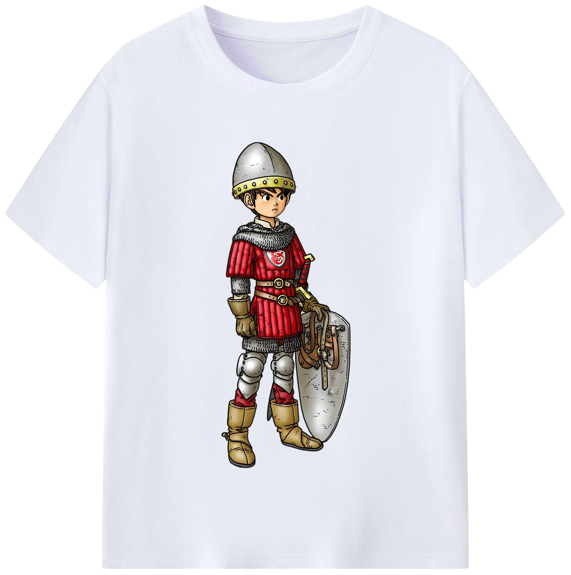 （画像用） ドラゴンクエスト Doragon Kuesuto Dragon Quest レディースカジュアルプリントTシャツ（綿100％）