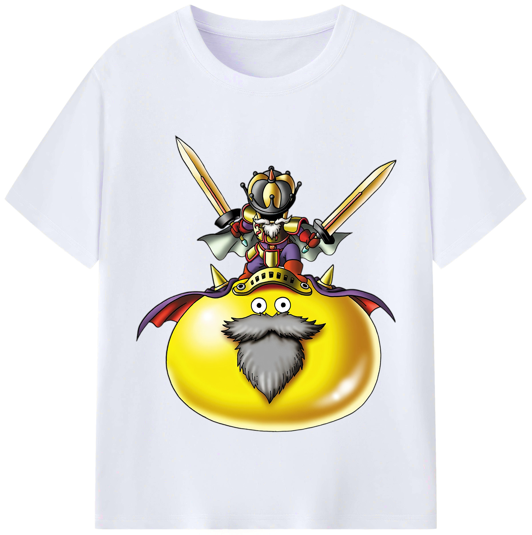 （画像用） ドラゴンクエスト Doragon Kuesuto Dragon Quest レディースカジュアルプリントTシャツ（綿100％）